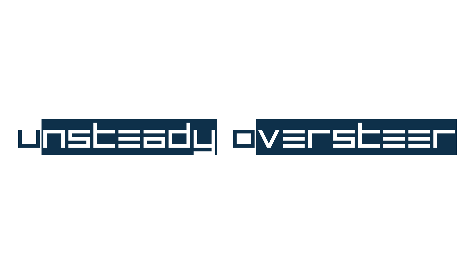 Unsteady Oversteer, techno square sci-fi font preview