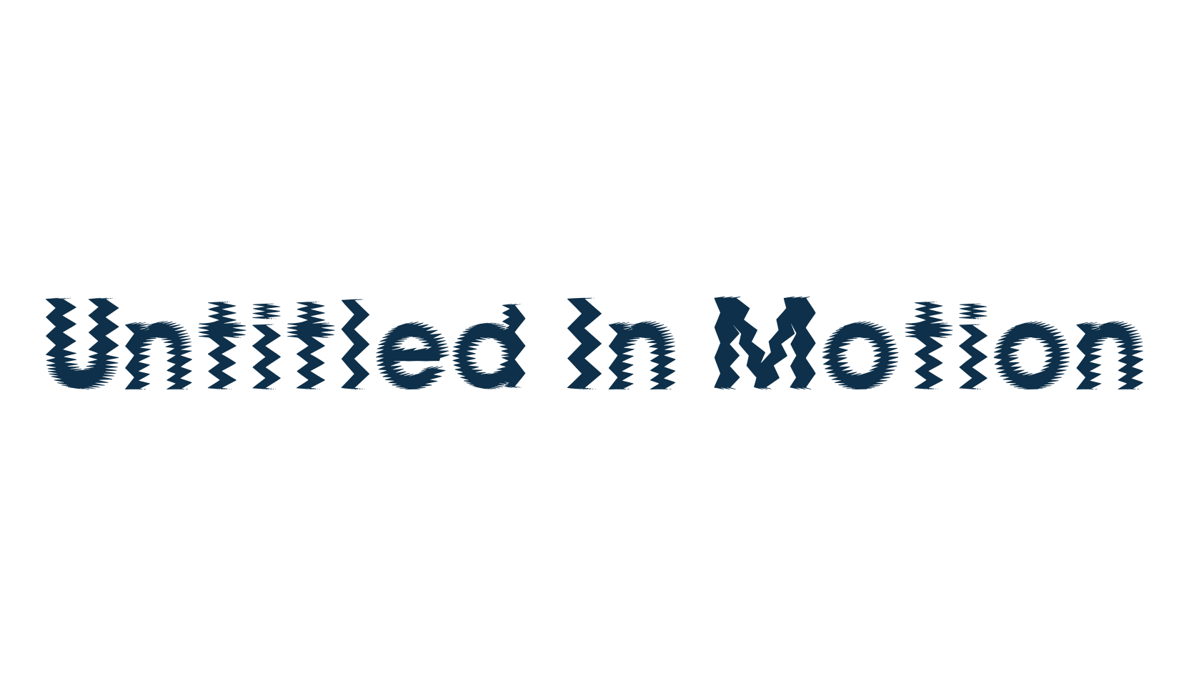Untitled In Motion, fancy distorted decorative font preview