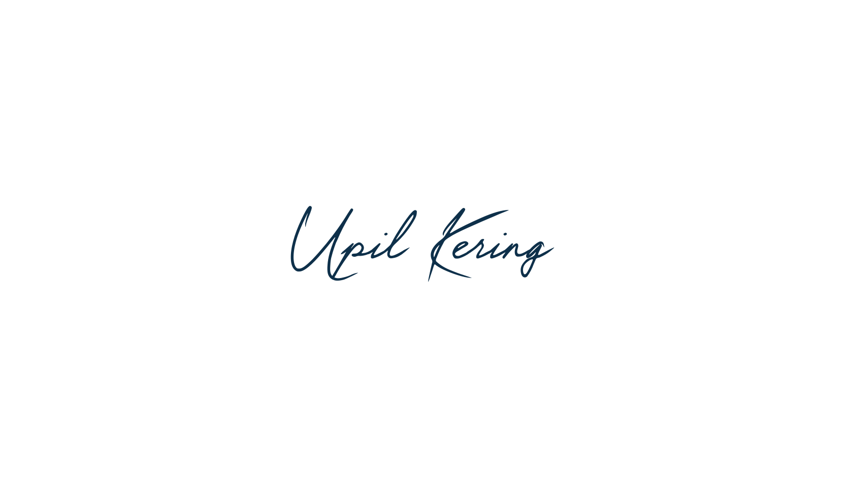 Upil Kering, script handwritten fancy decorative calligraphy font preview