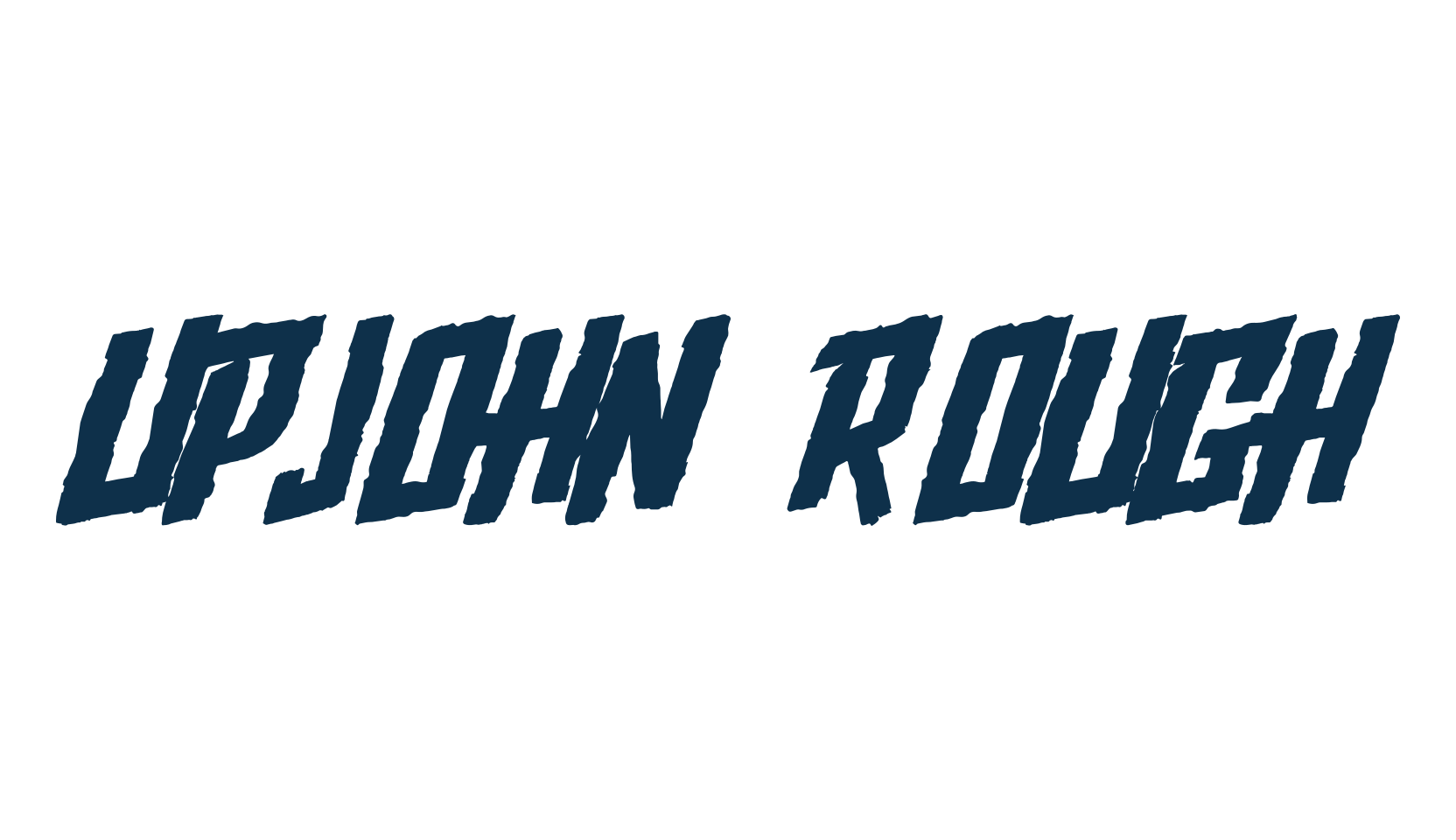 Upjohn Rough, holiday halloween fancy decorative horror font preview