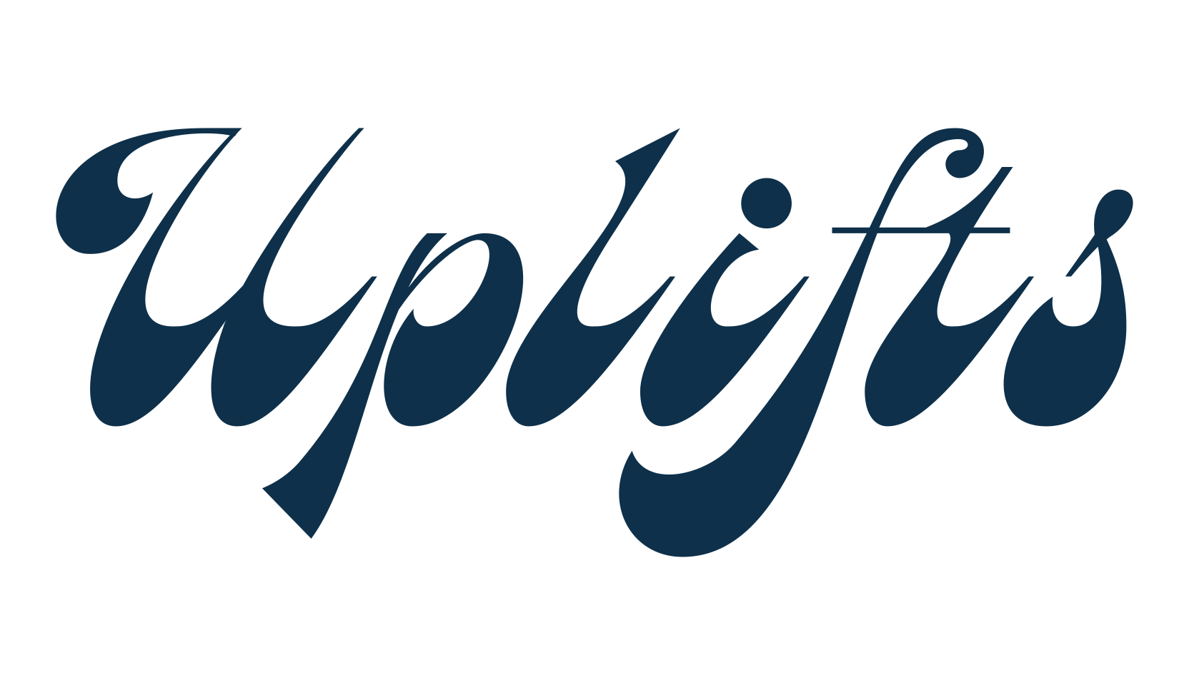 Uplifts, old school font preview