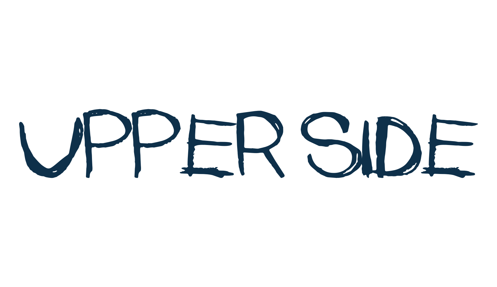Upper Side, script trash fancy decorative calligraphy font preview