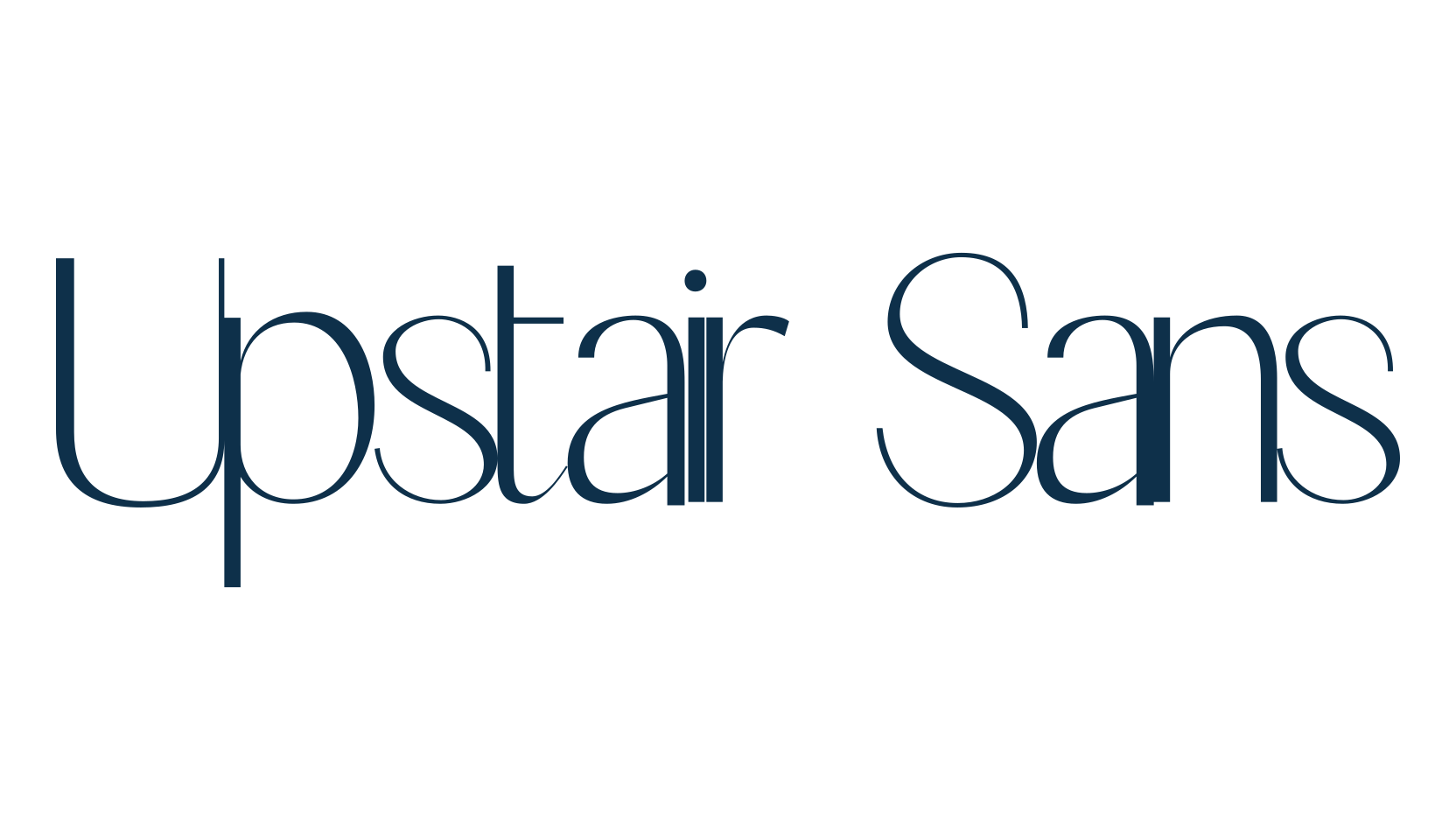 Upstair Sans, basic sans serif font preview