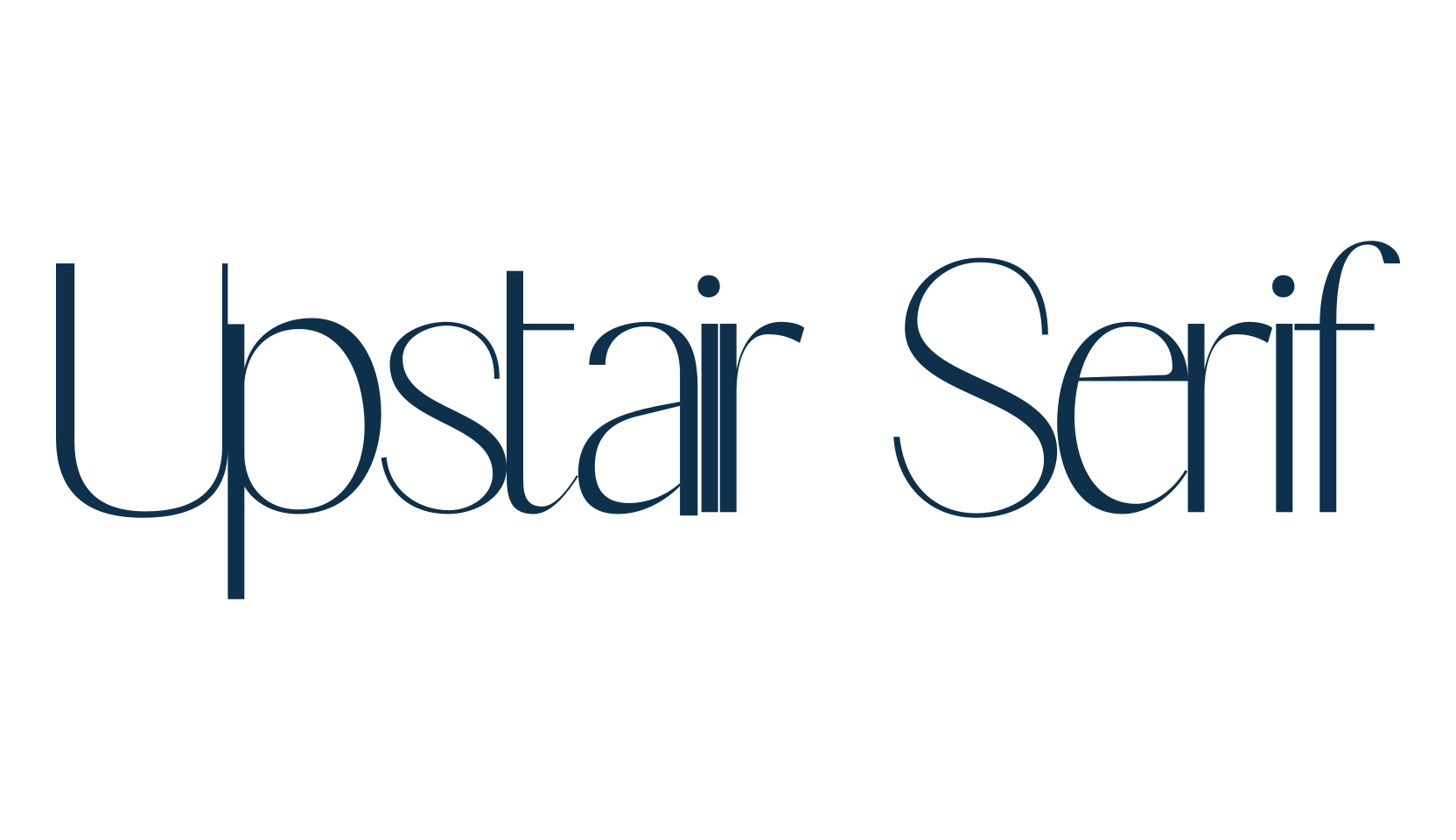 Upstair Serif, basic serif font preview
