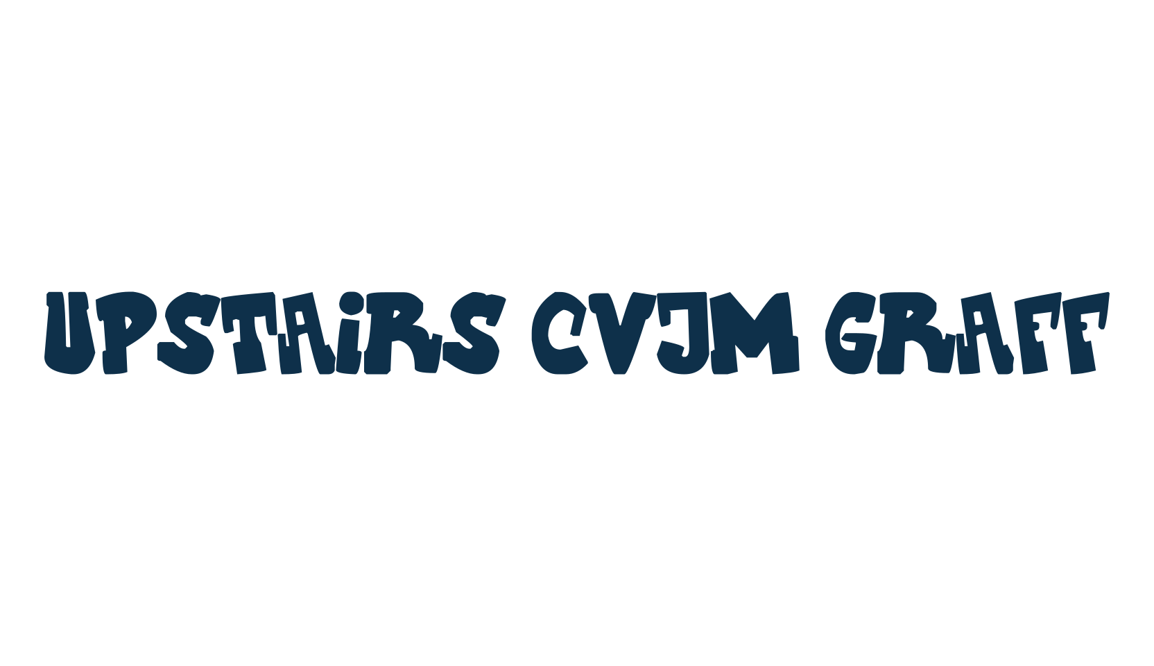 Upstairs CVJM Graff, script graffiti fancy decorative calligraphy font preview