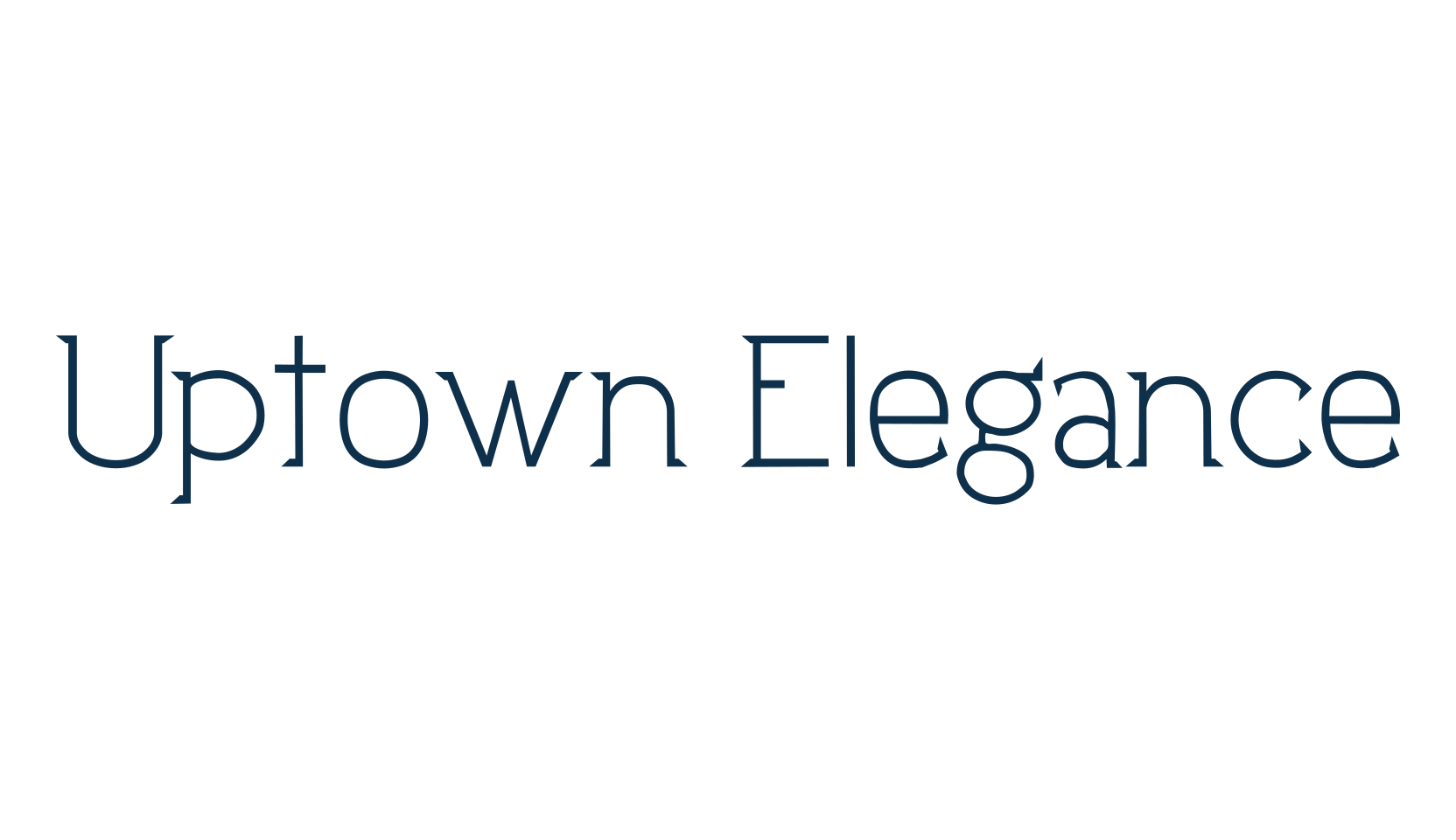 Uptown Elegance, basic serif font preview