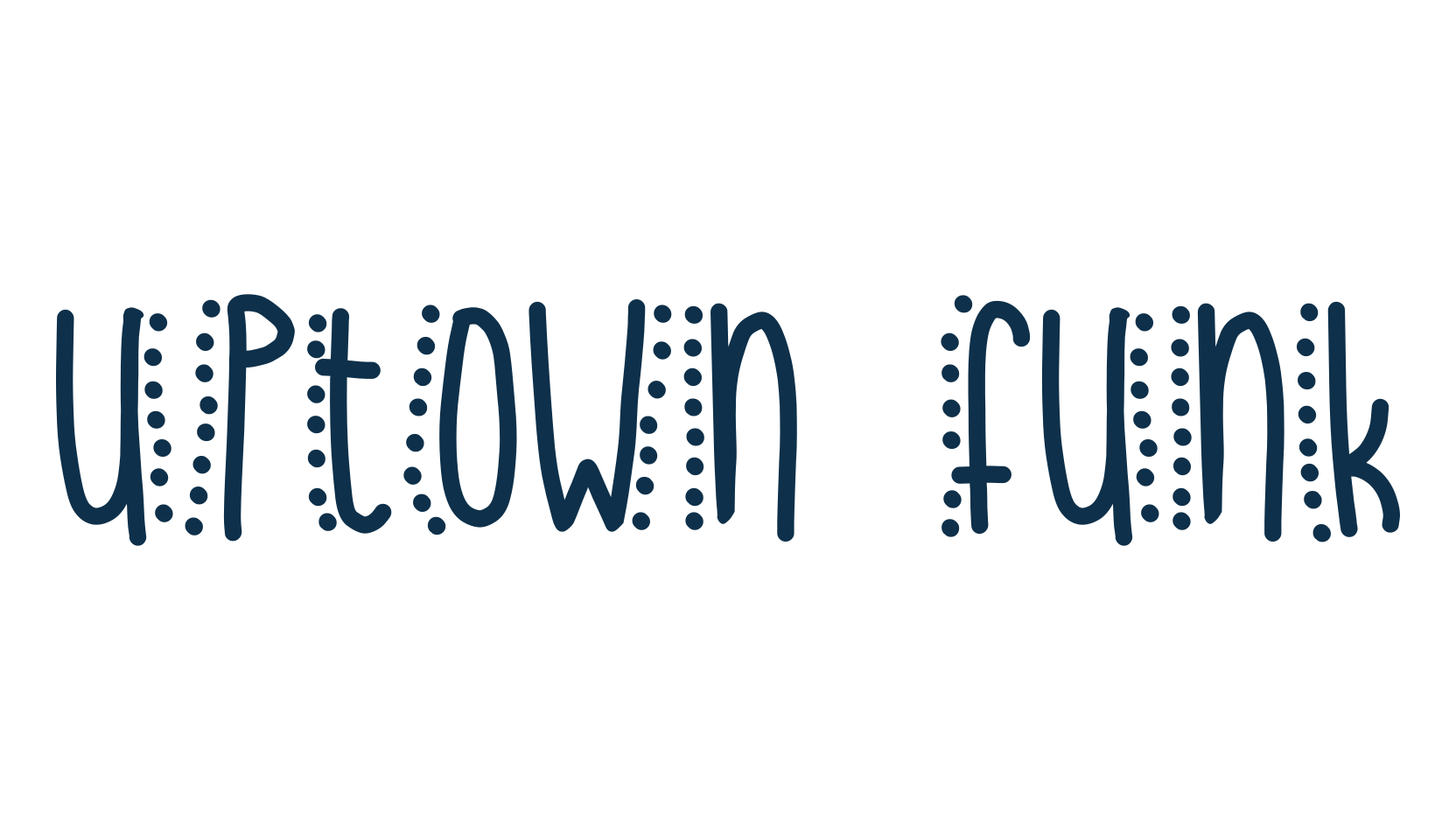 Uptown Funk, fancy decorative font preview
