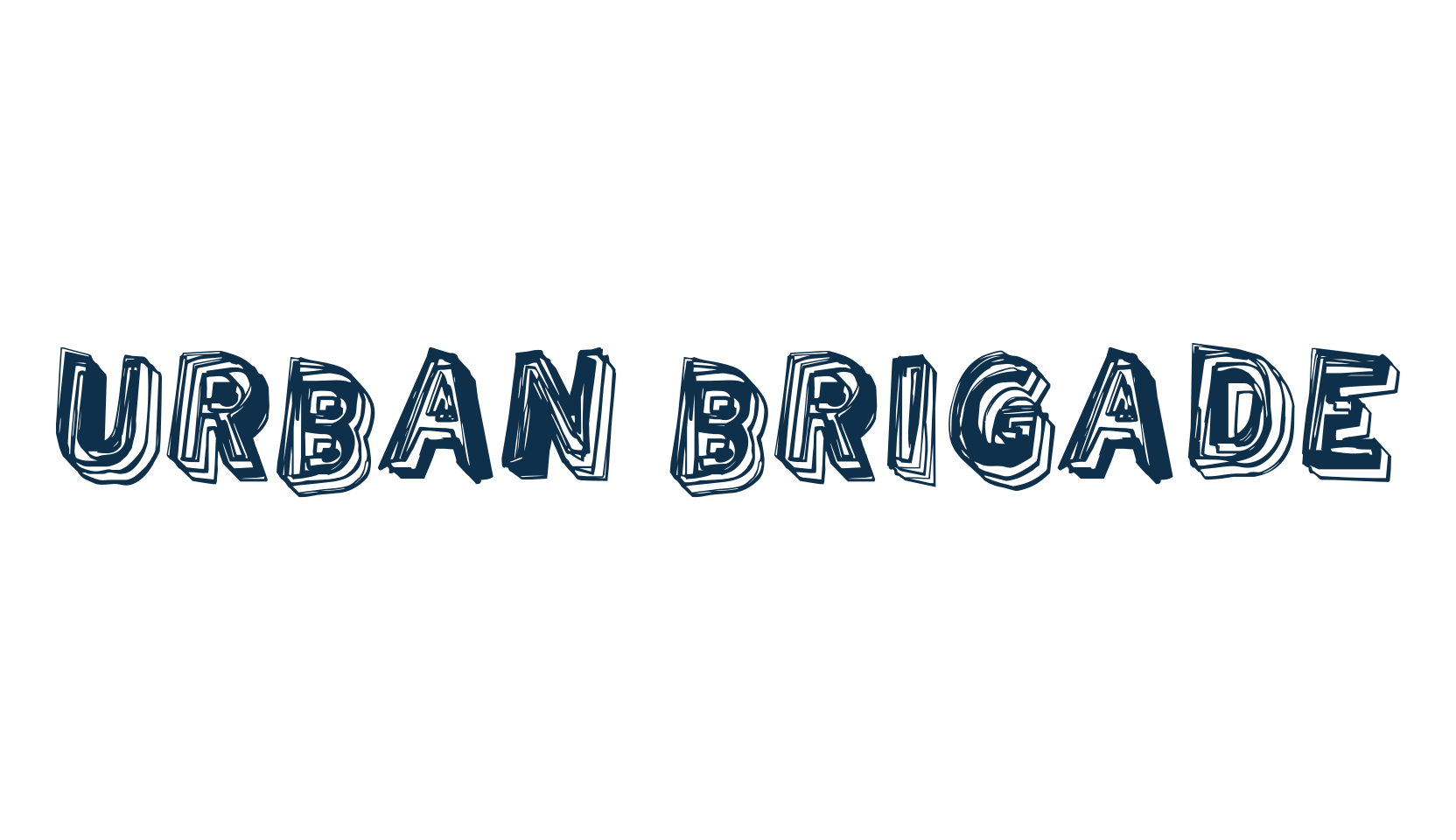 Urban Brigade, distorted font preview