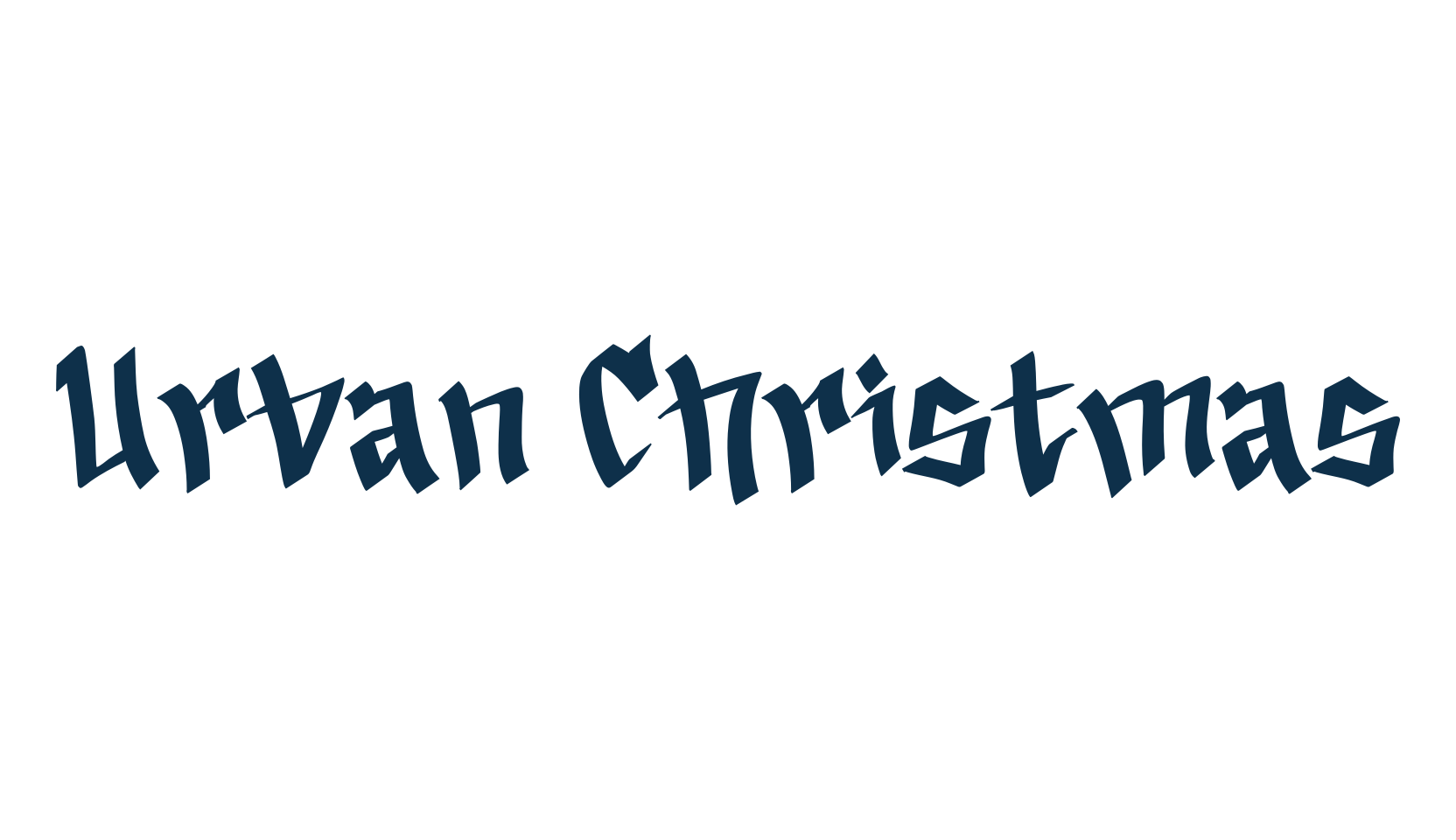 Urban Christmas, graffiti font preview