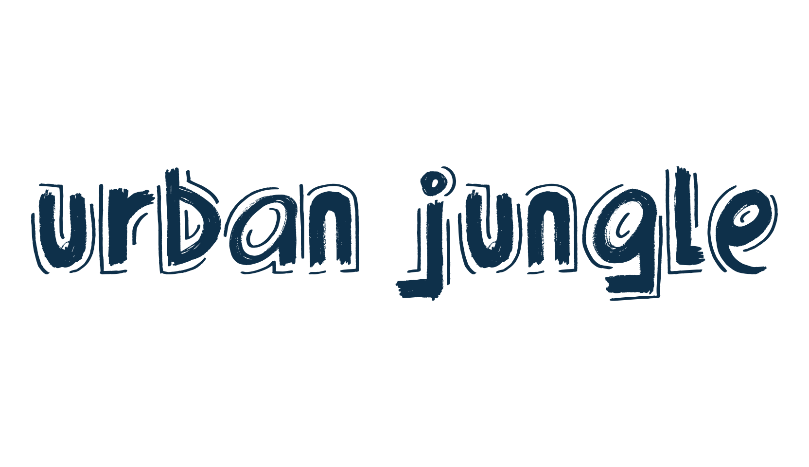 Urban Jungle, fancy eroded decorative font preview