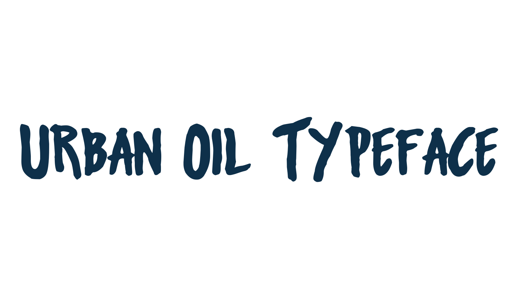 Urban Oil Typeface, script brush fancy decorative calligraphy font preview