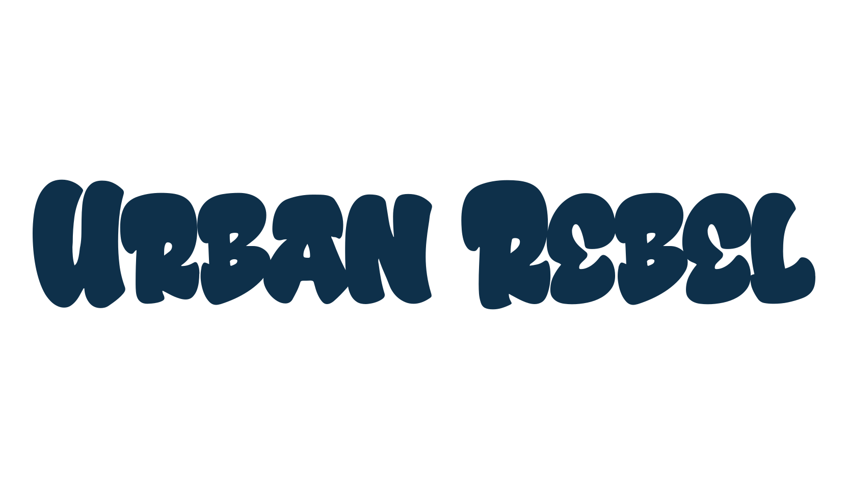 Urban Rebel, graffiti font preview