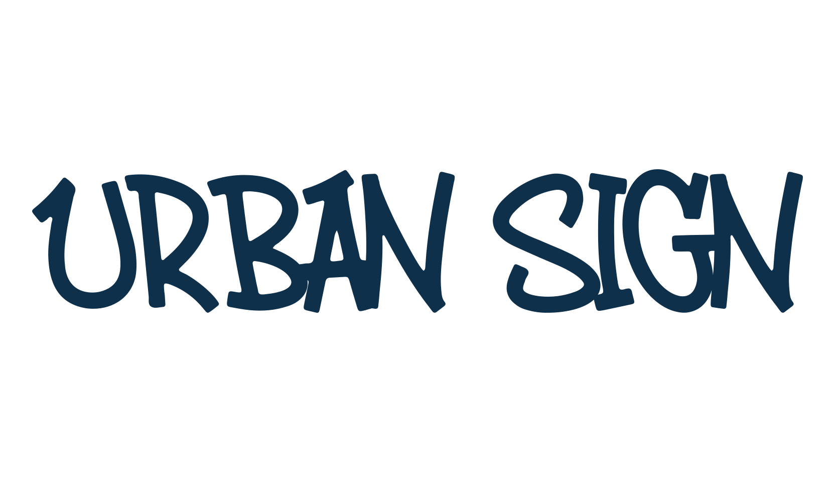 Urban Sign, script graffiti fancy decorative calligraphy font preview