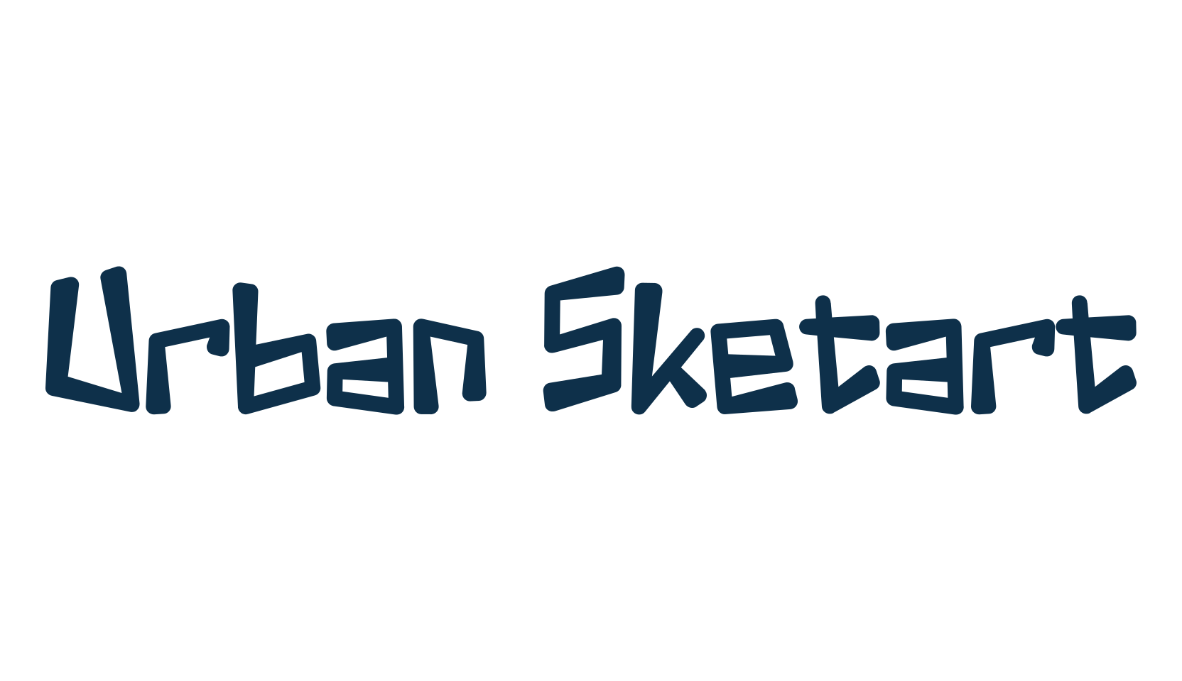 Urban Sketart, graffiti font preview