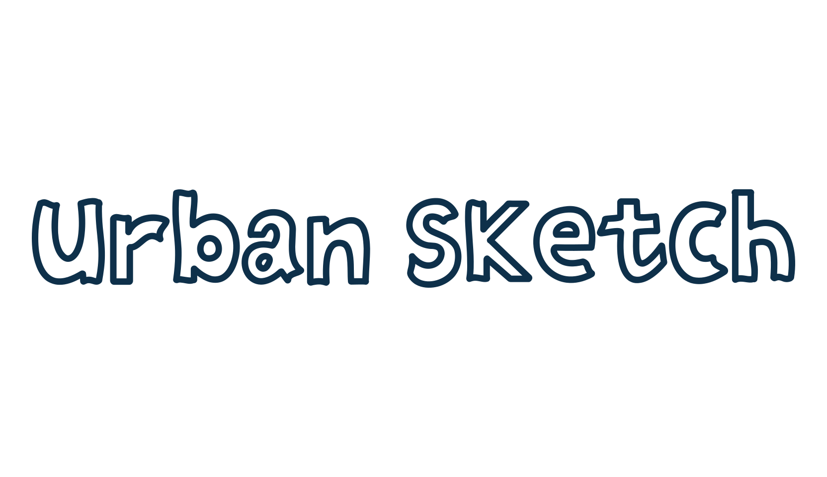 Urban Sketch, cartoon font preview