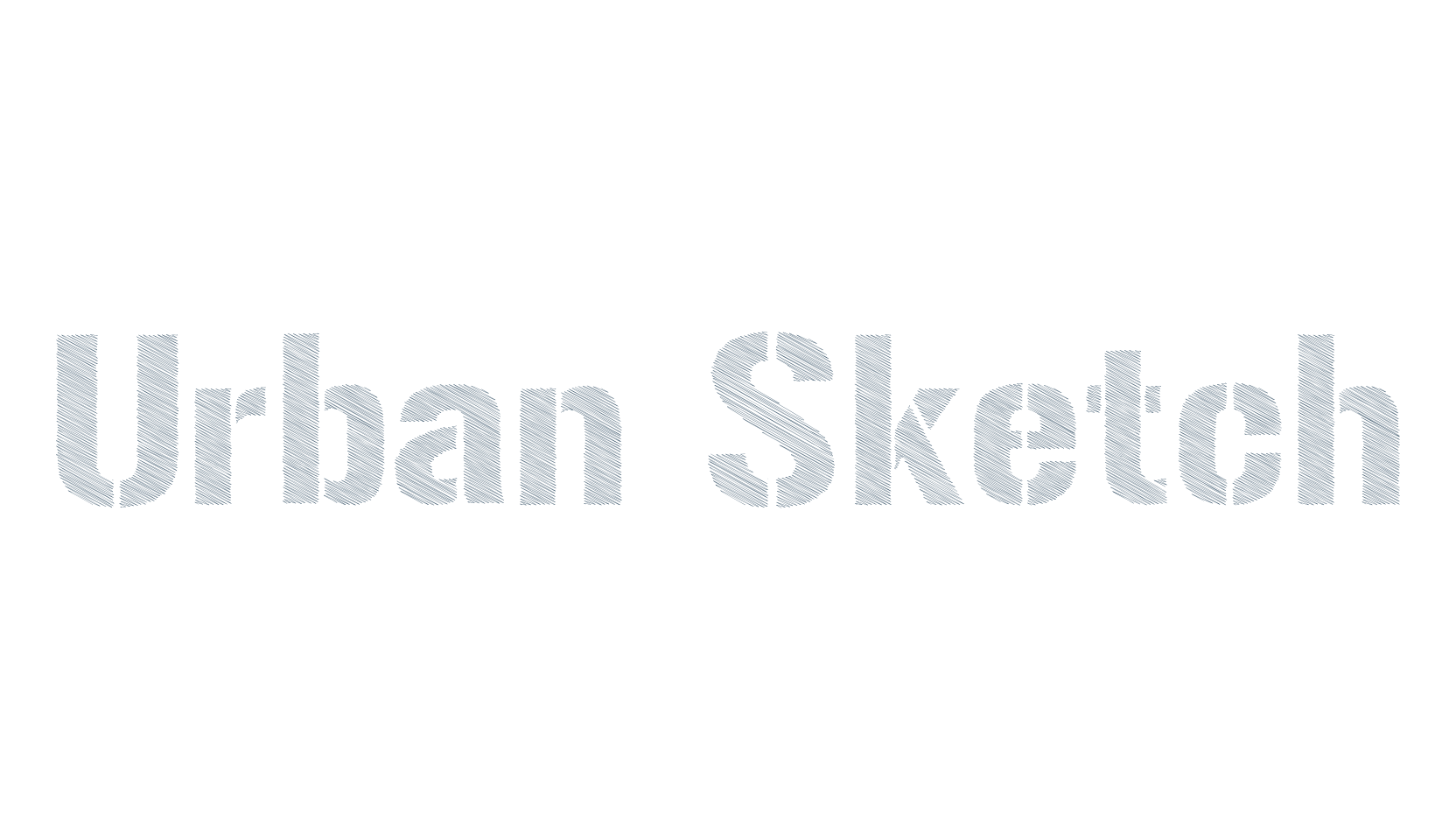 Urban Sketch (urban-sketch), fancy stencil, army decorative font preview