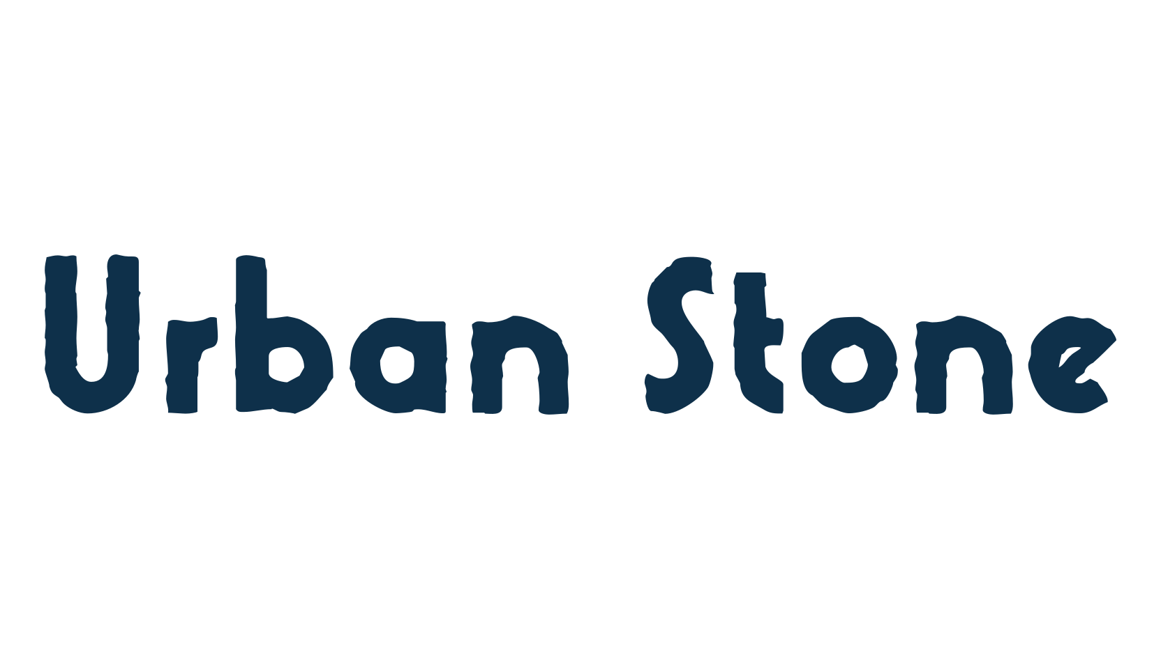 Urban Stone, eroded font preview