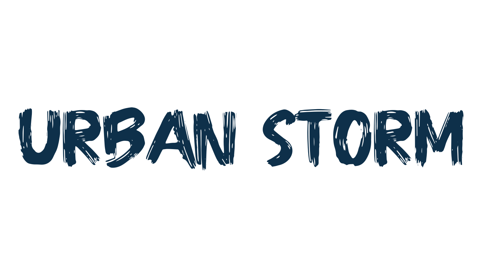 Urban Storm, script brush fancy decorative calligraphy font preview