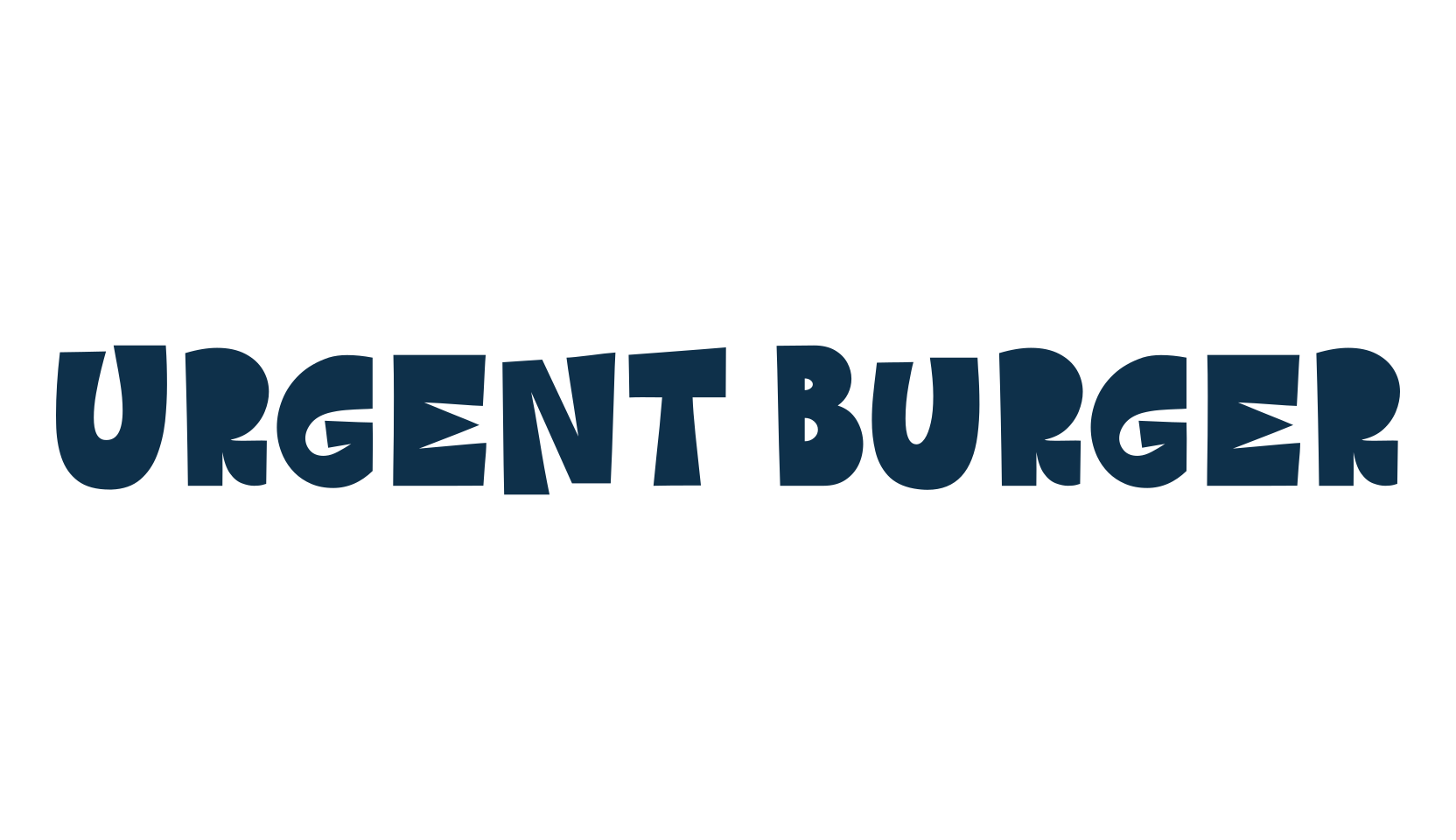 Urgent Burger, fancy cartoon decorative font preview