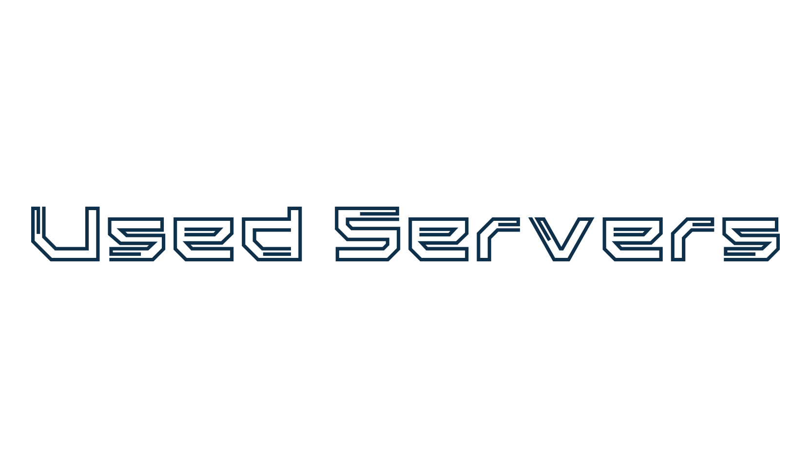 Used Servers, fancy various techno sci-fi font preview