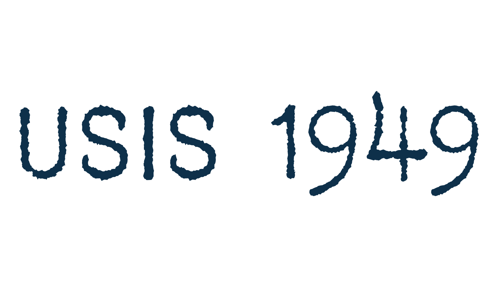 USIS 1949, fancy typewriter decorative font preview