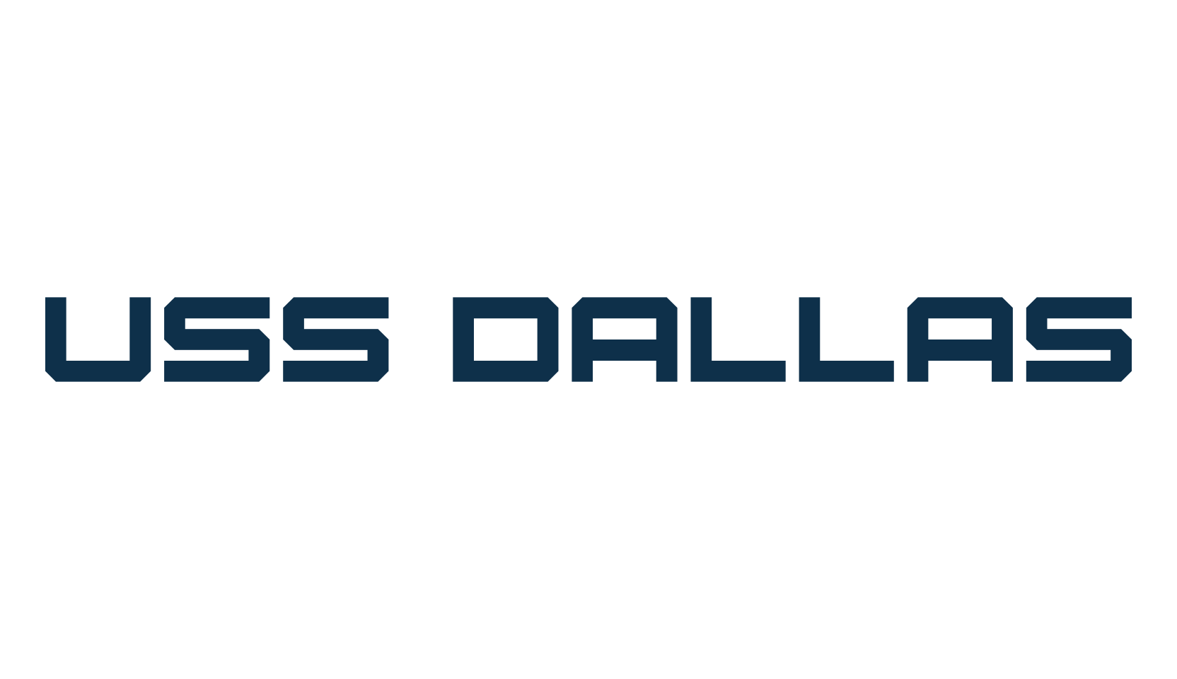 USS Dallas, sci-fi font preview