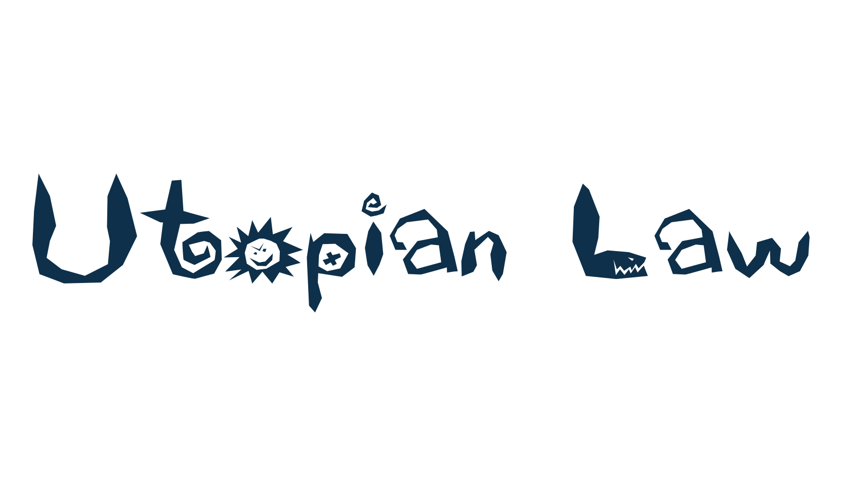 Utopian Law, cartoon font preview
