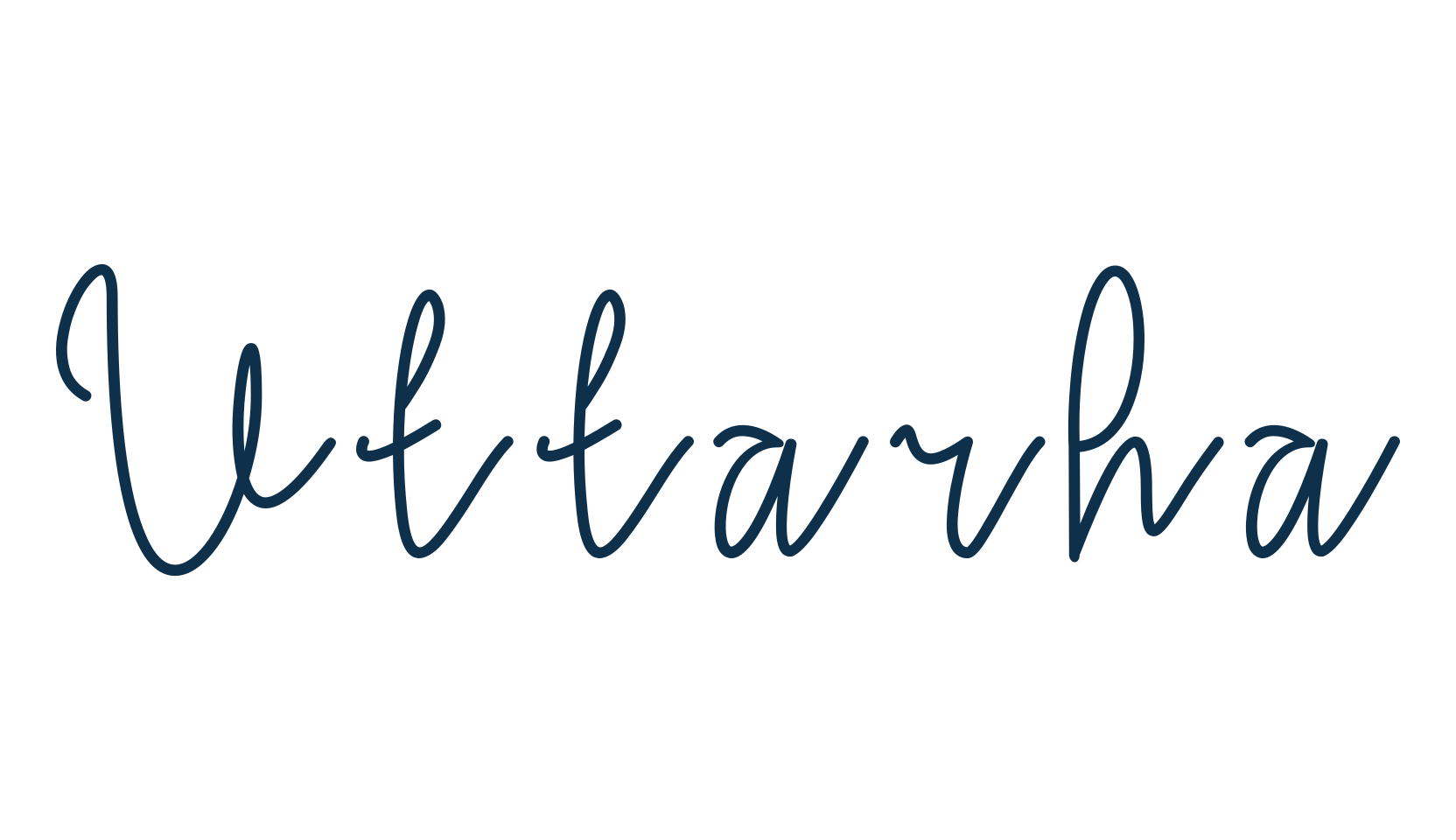 Uttarha, script handwritten fancy decorative calligraphy font preview