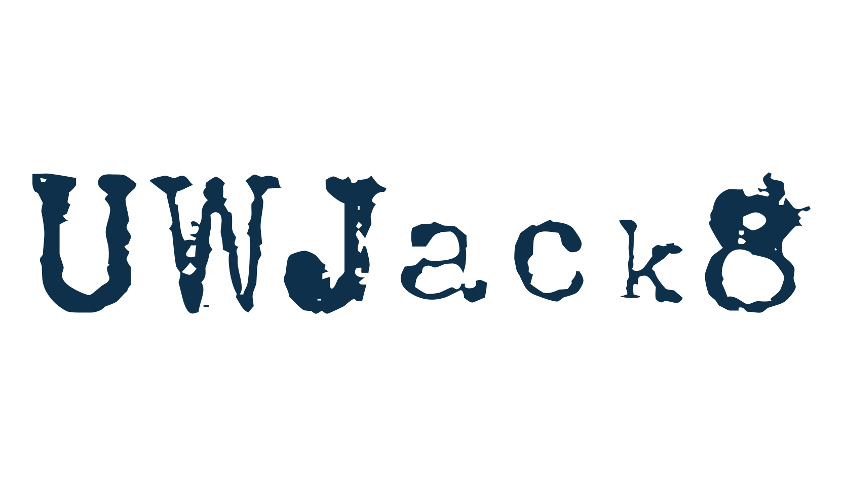 UWJack8, typewriter font preview
