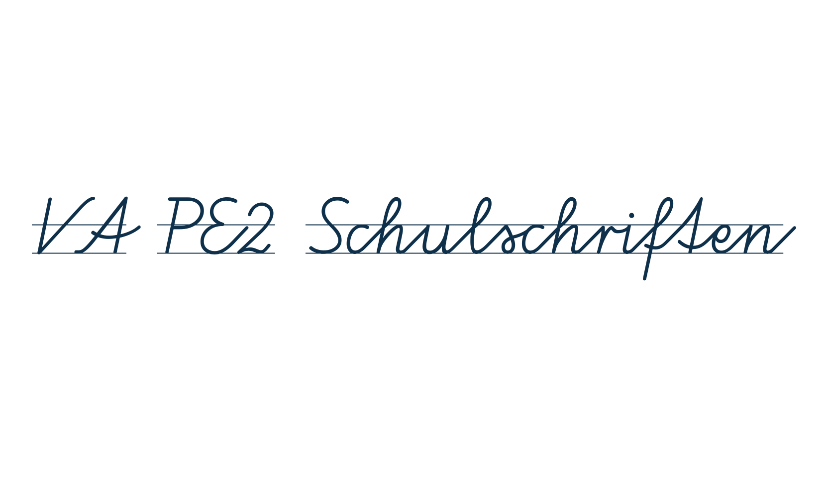 VA PE2 Schulschriften, school font preview