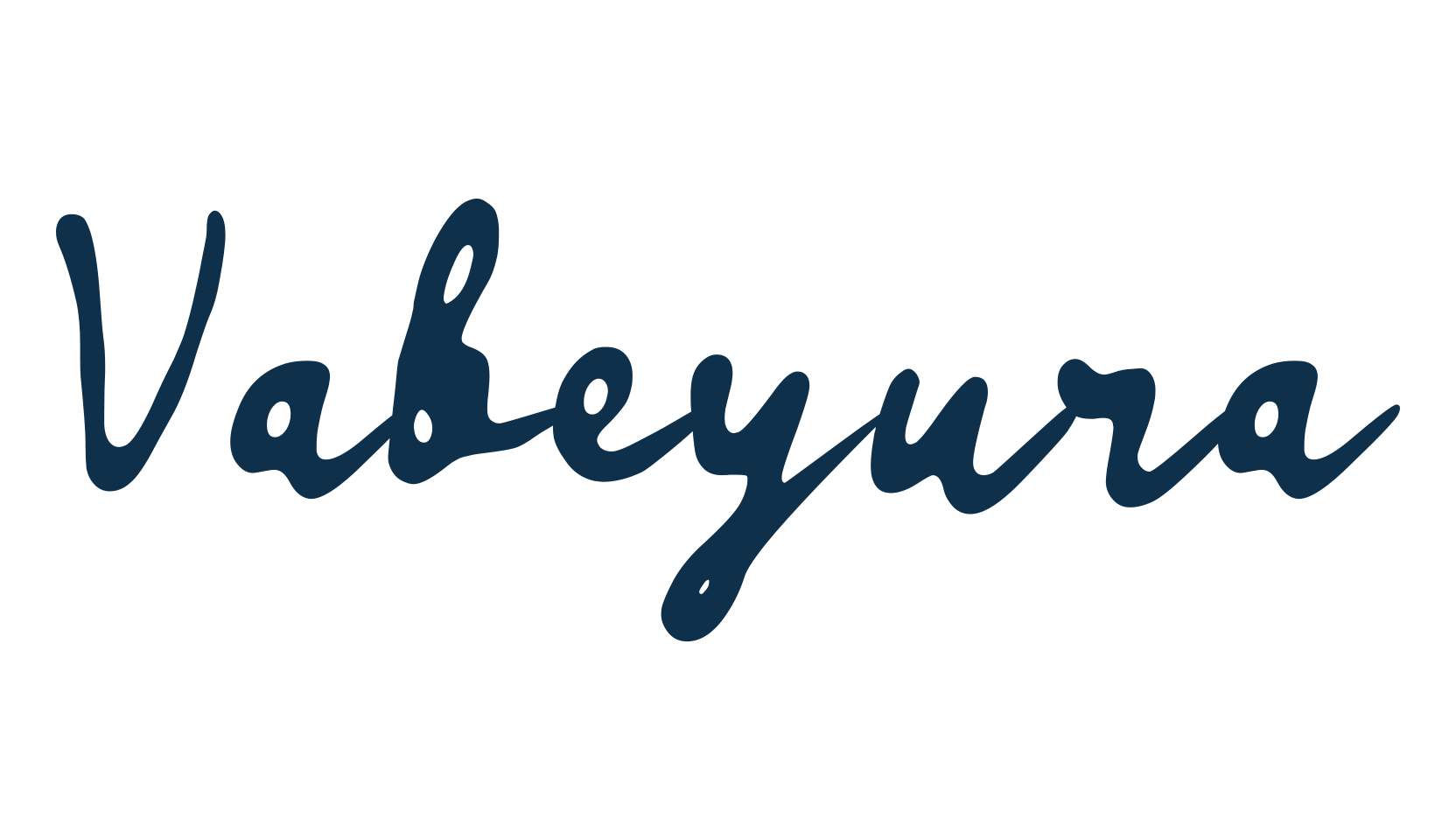 Vabeyura, script handwritten fancy decorative calligraphy font preview