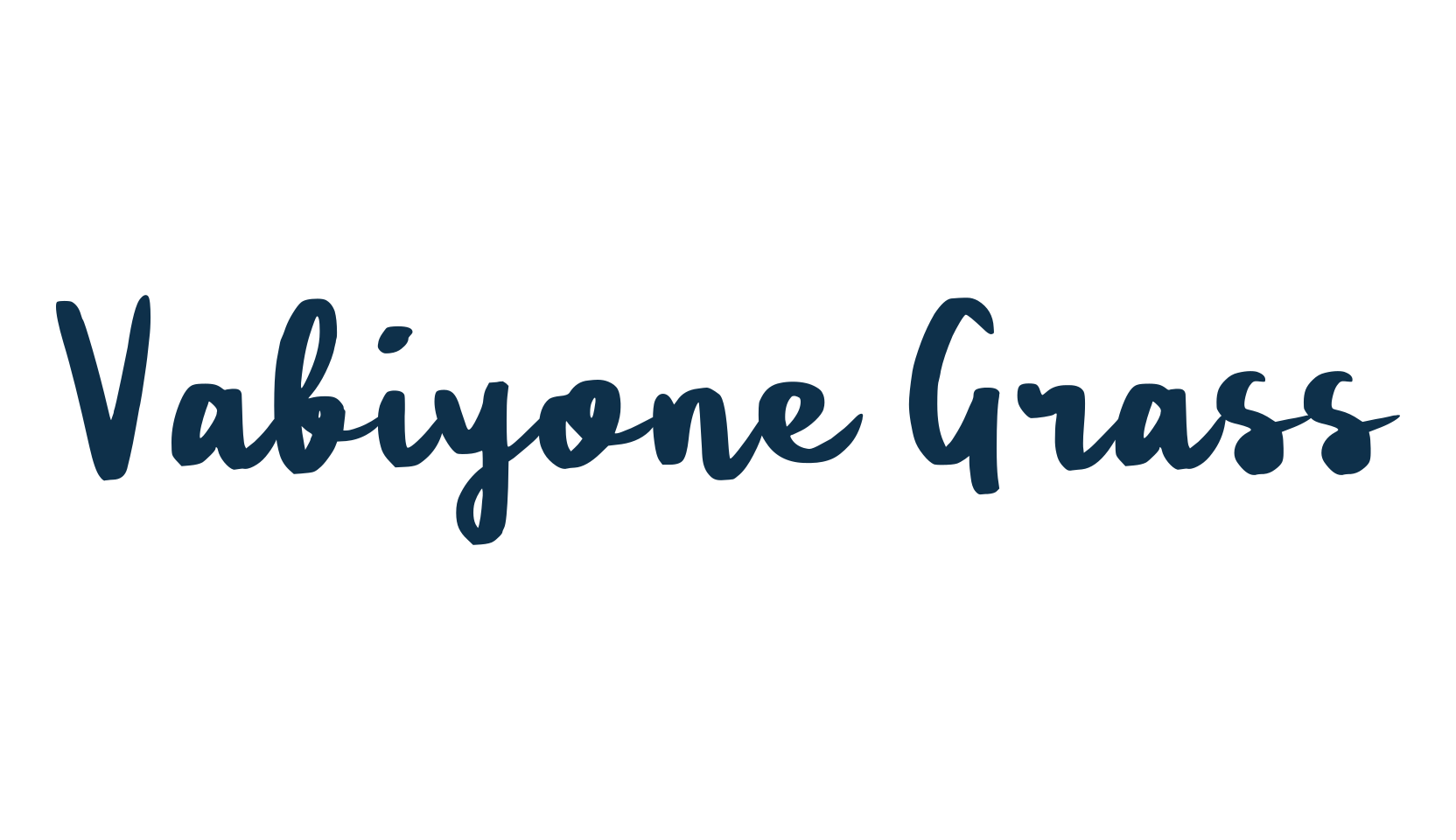 Vabiyone Grass, script brush fancy decorative calligraphy font preview