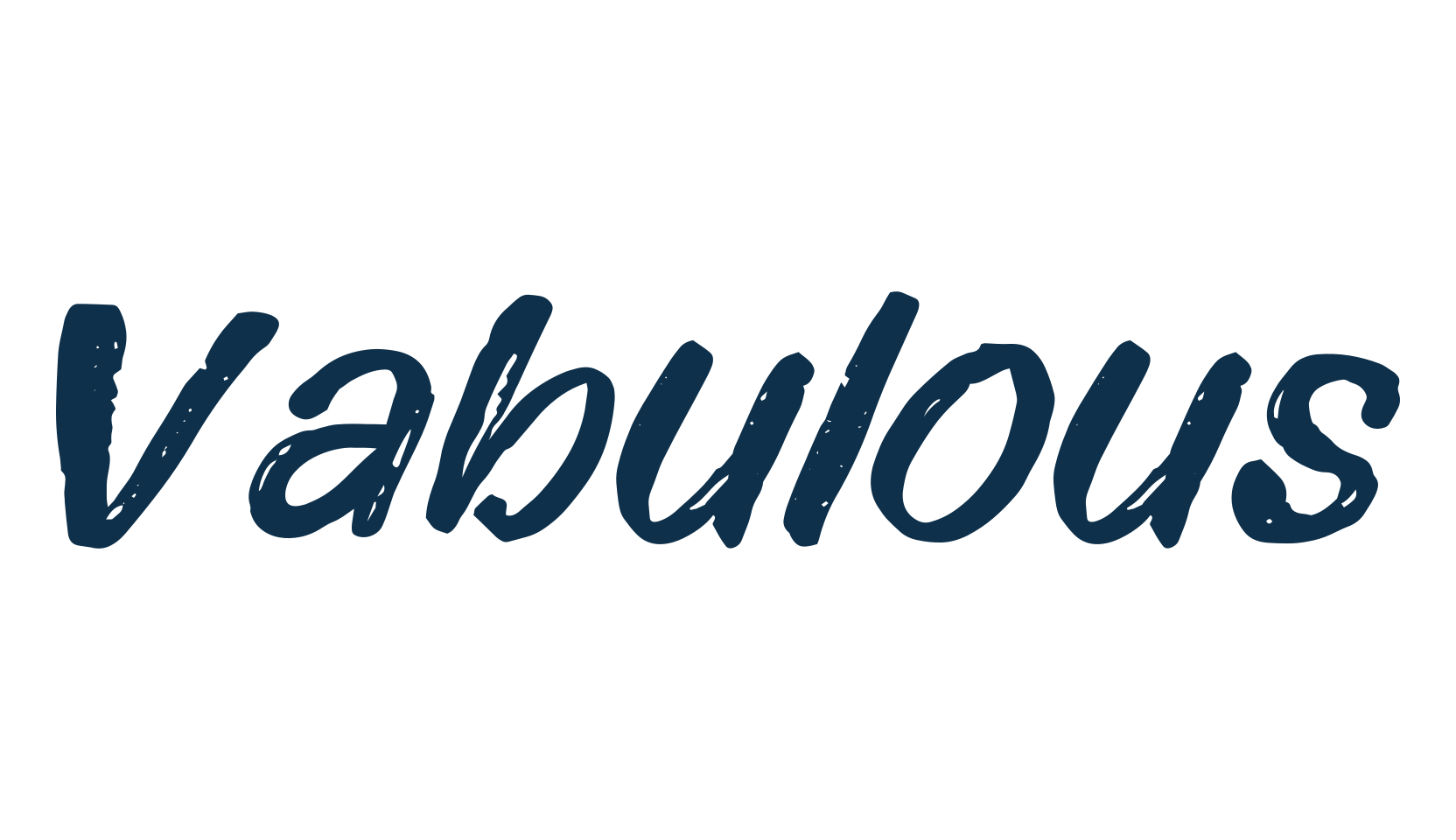 Vabulous, script brush fancy decorative calligraphy font preview