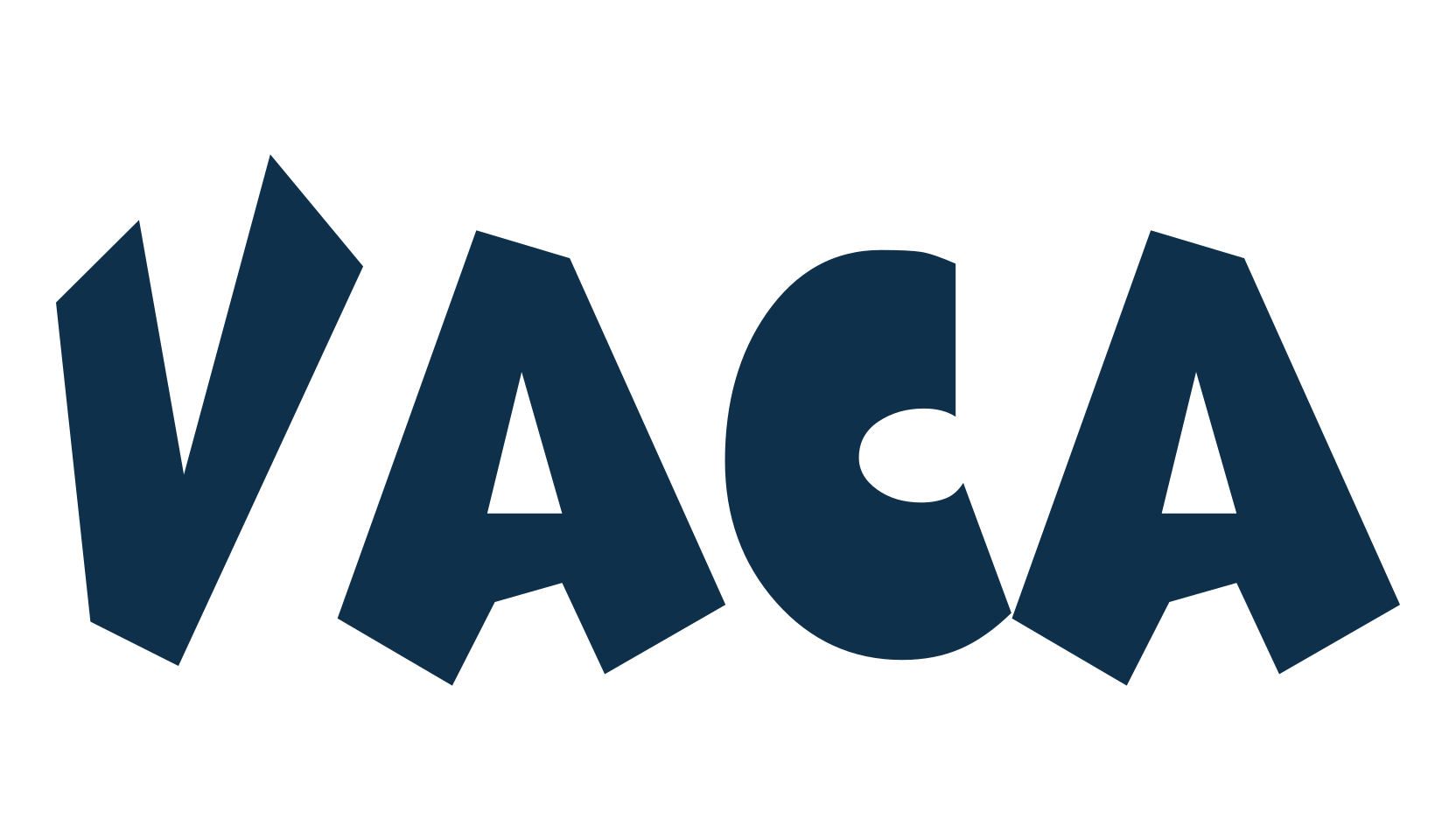 Vaca, fancy cartoon decorative font preview