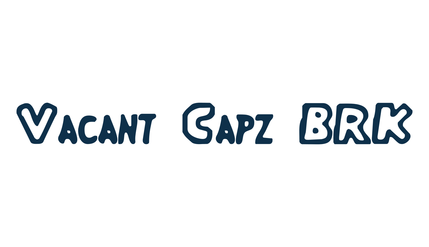 Vacant Capz BRK, fancy various decorative font preview