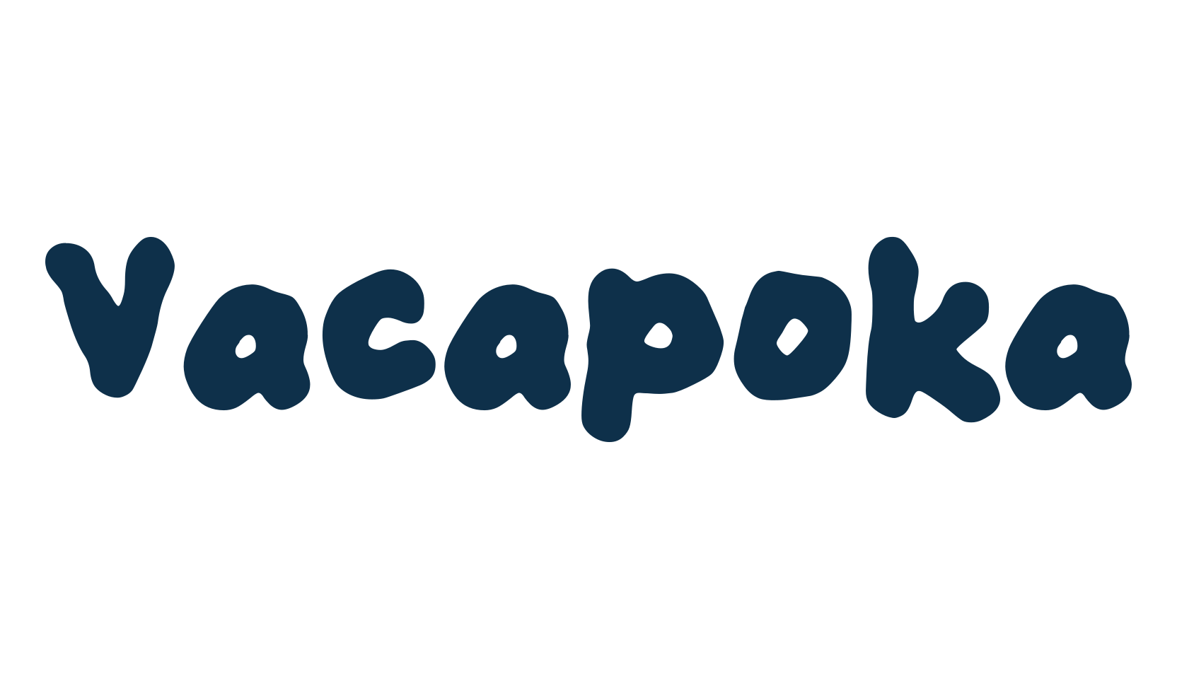 Vacapoka, fancy cartoon decorative font preview