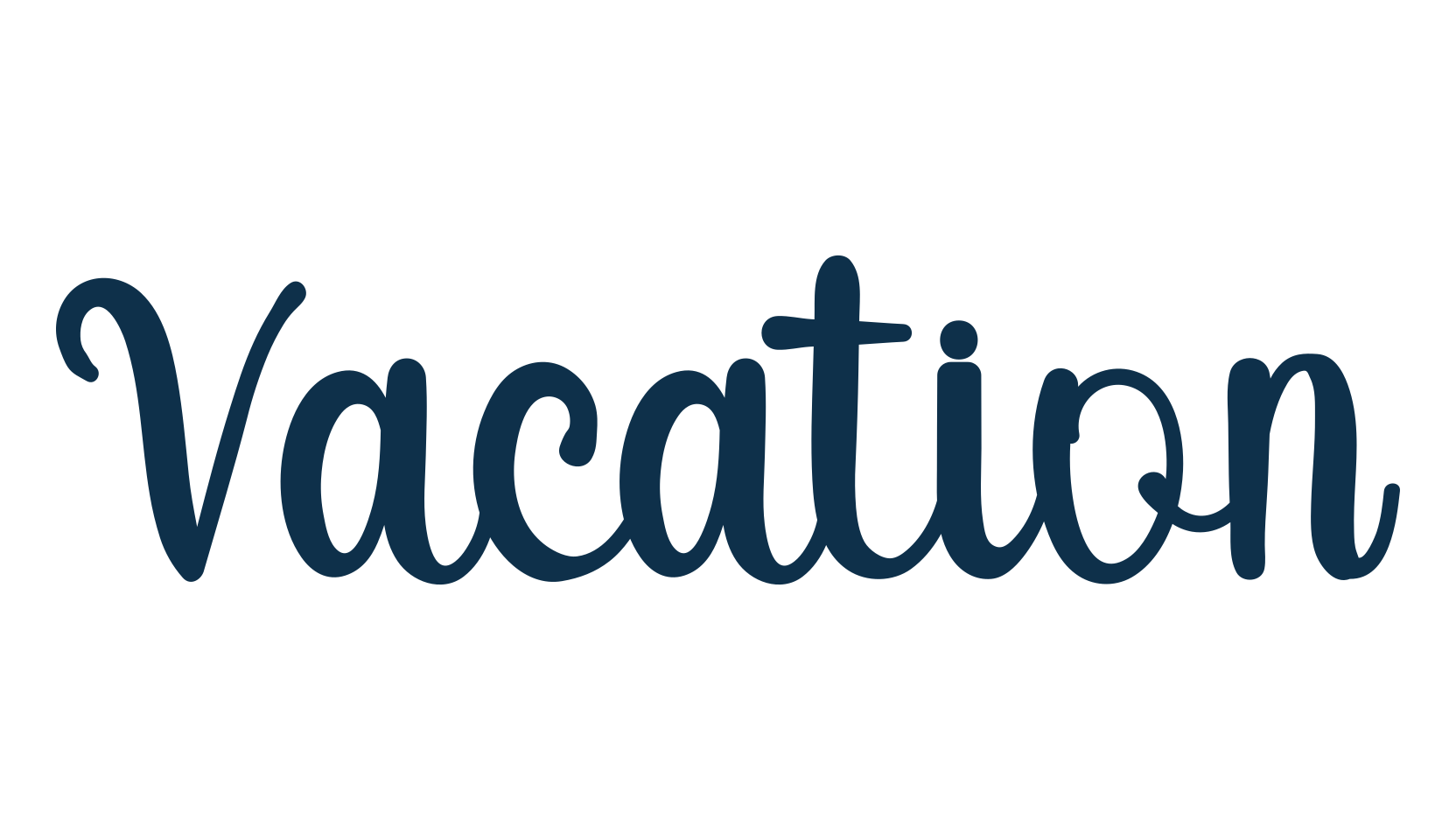 Vacation (vacation-2), fancy various decorative script calligraphy font preview