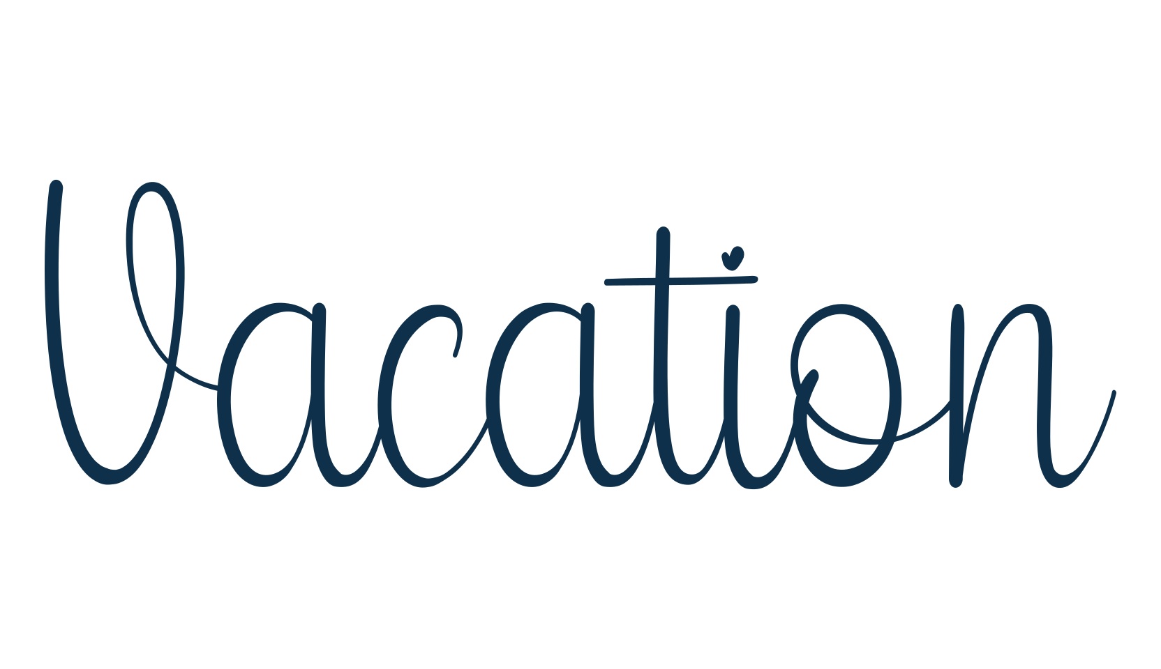 Vacation (vacation-3), various font preview