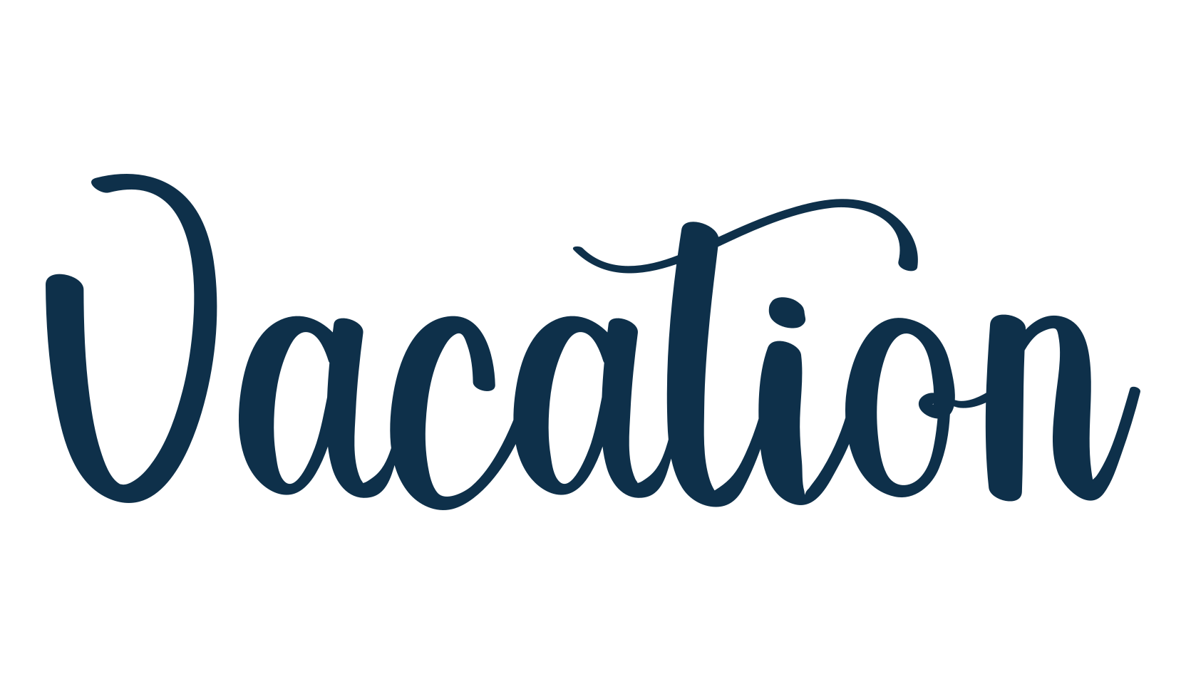 Vacation (vacation-6), fancy various decorative script calligraphy font preview