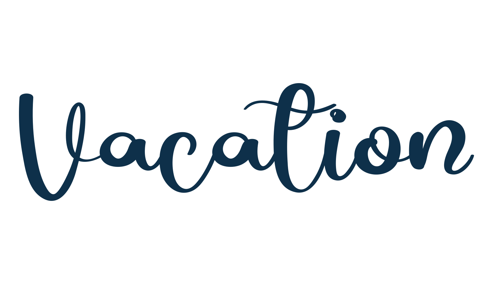 Vacation (vacation), script calligraphy fancy decorative font preview