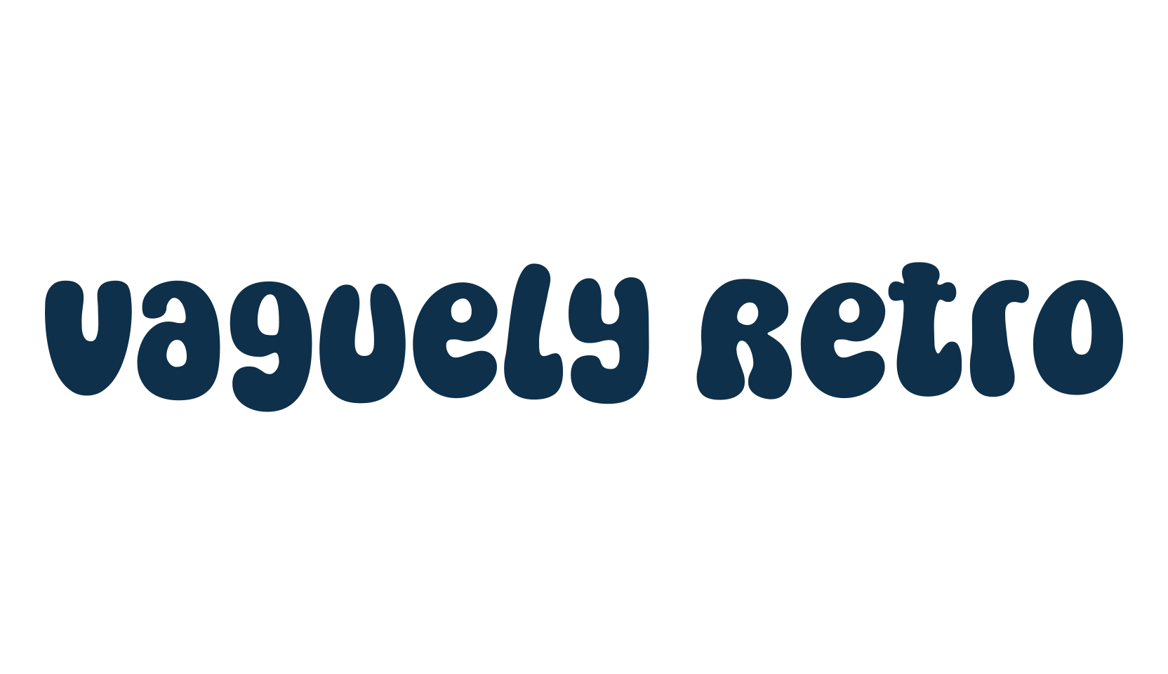 Vaguely Retro, groovy font preview