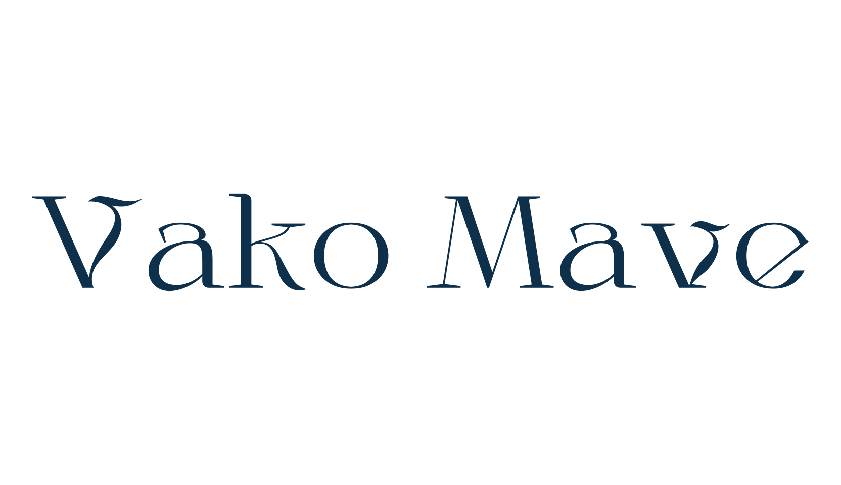 Vako Mave, various font preview