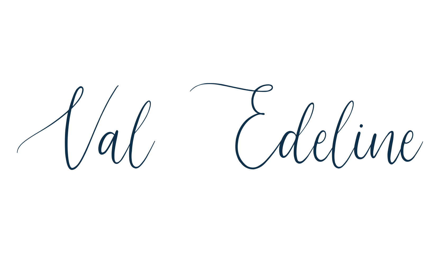 Val Edeline, script calligraphy fancy decorative font preview