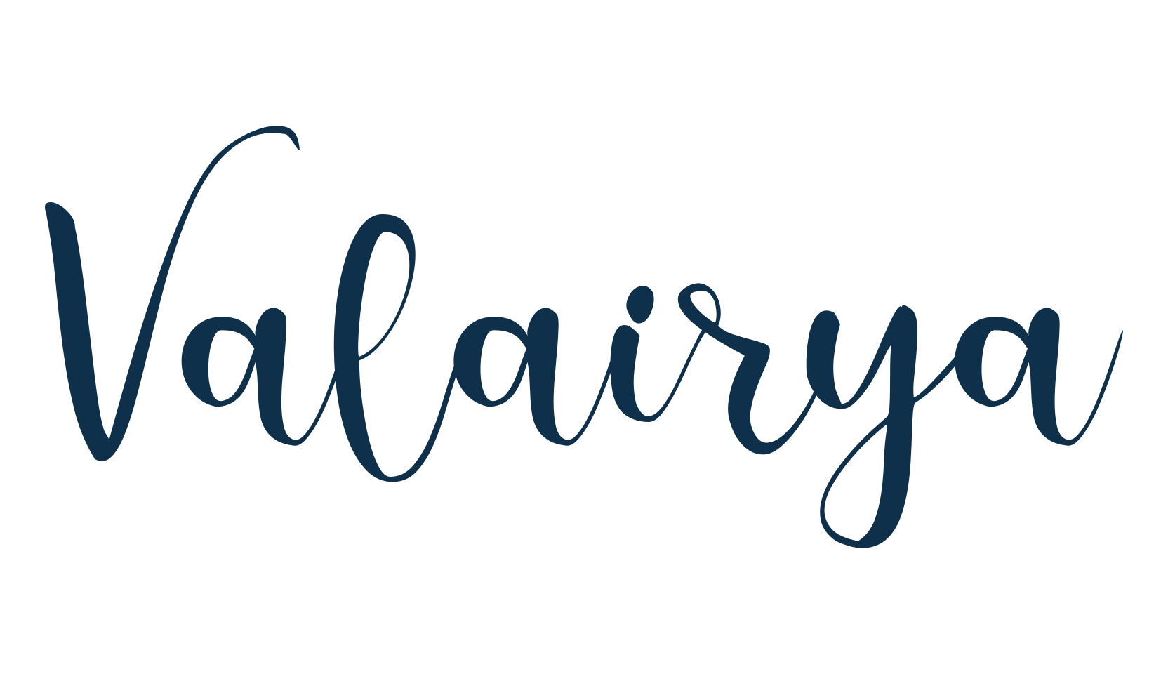Valairya, script handwritten fancy decorative calligraphy font preview