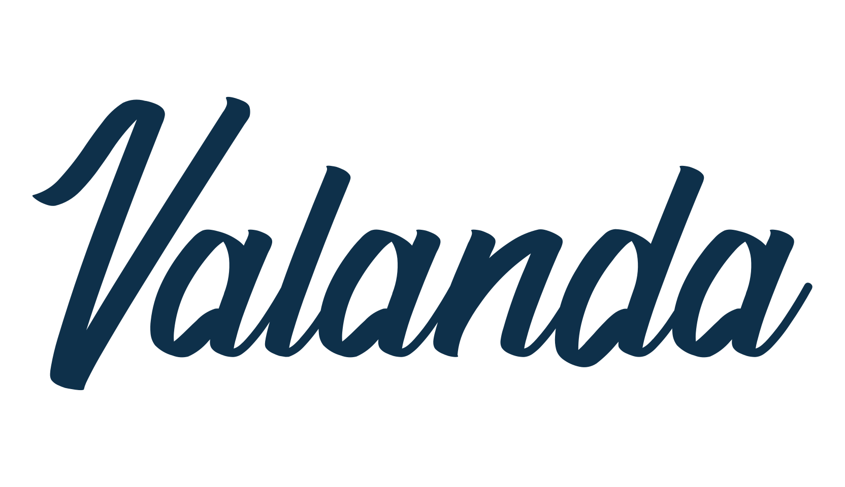 Valanda, fancy various decorative script calligraphy font preview