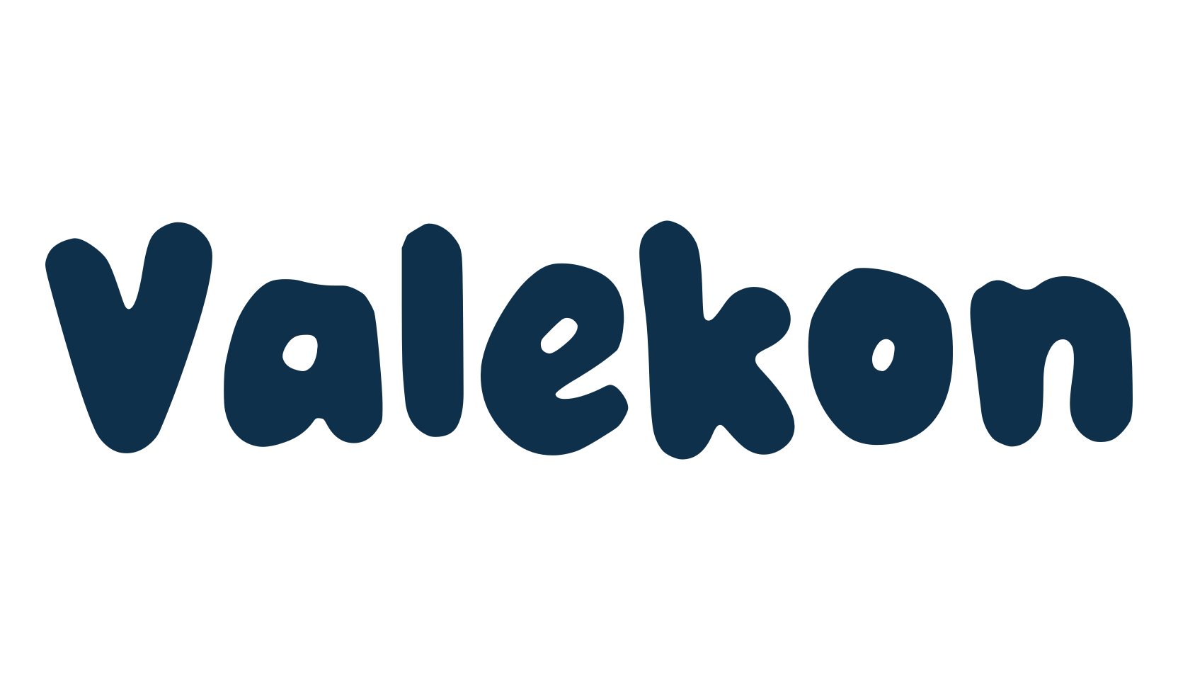 Valekon, cartoon font preview