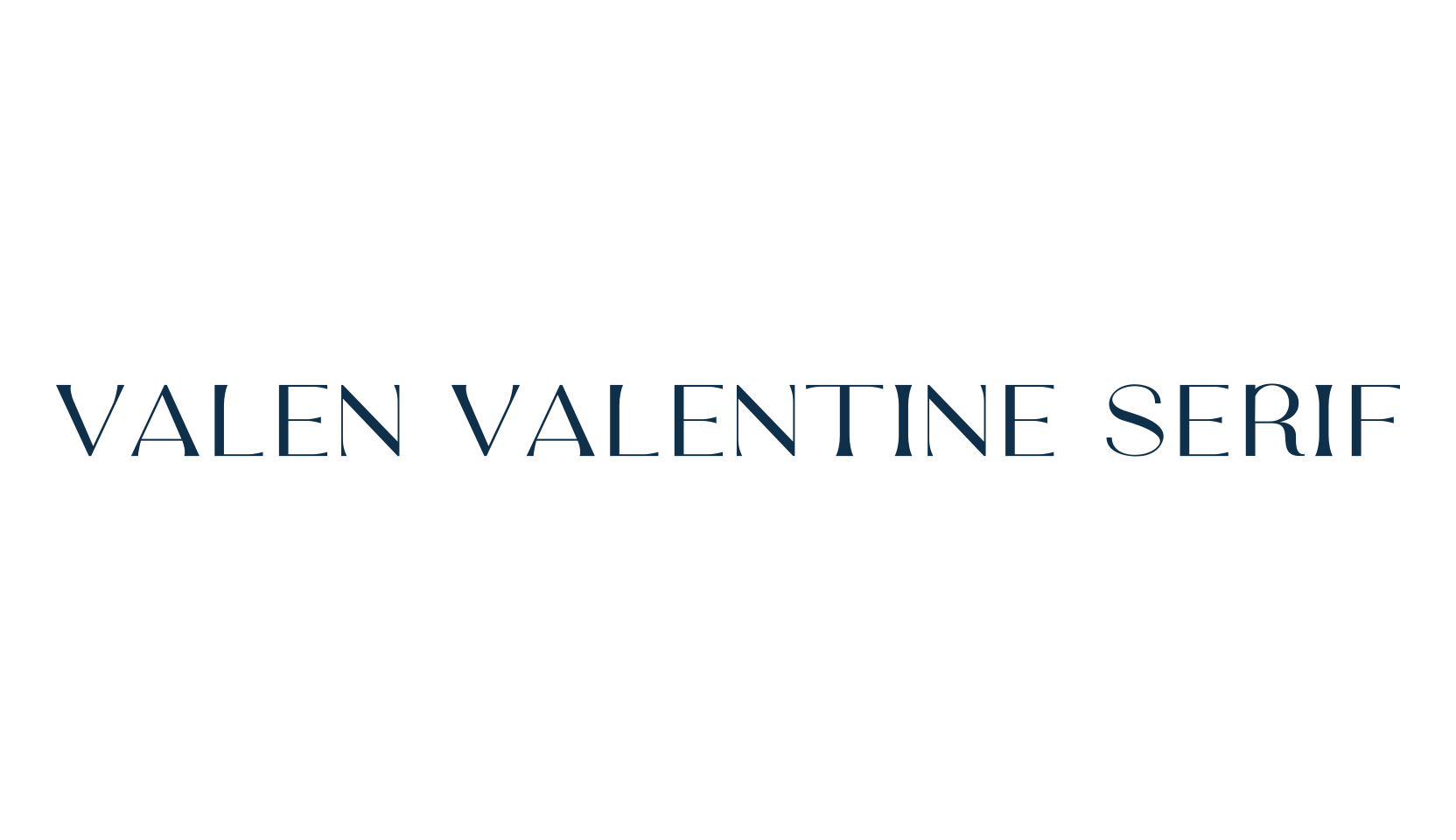 Valen Valentine Serif, basic serif font preview