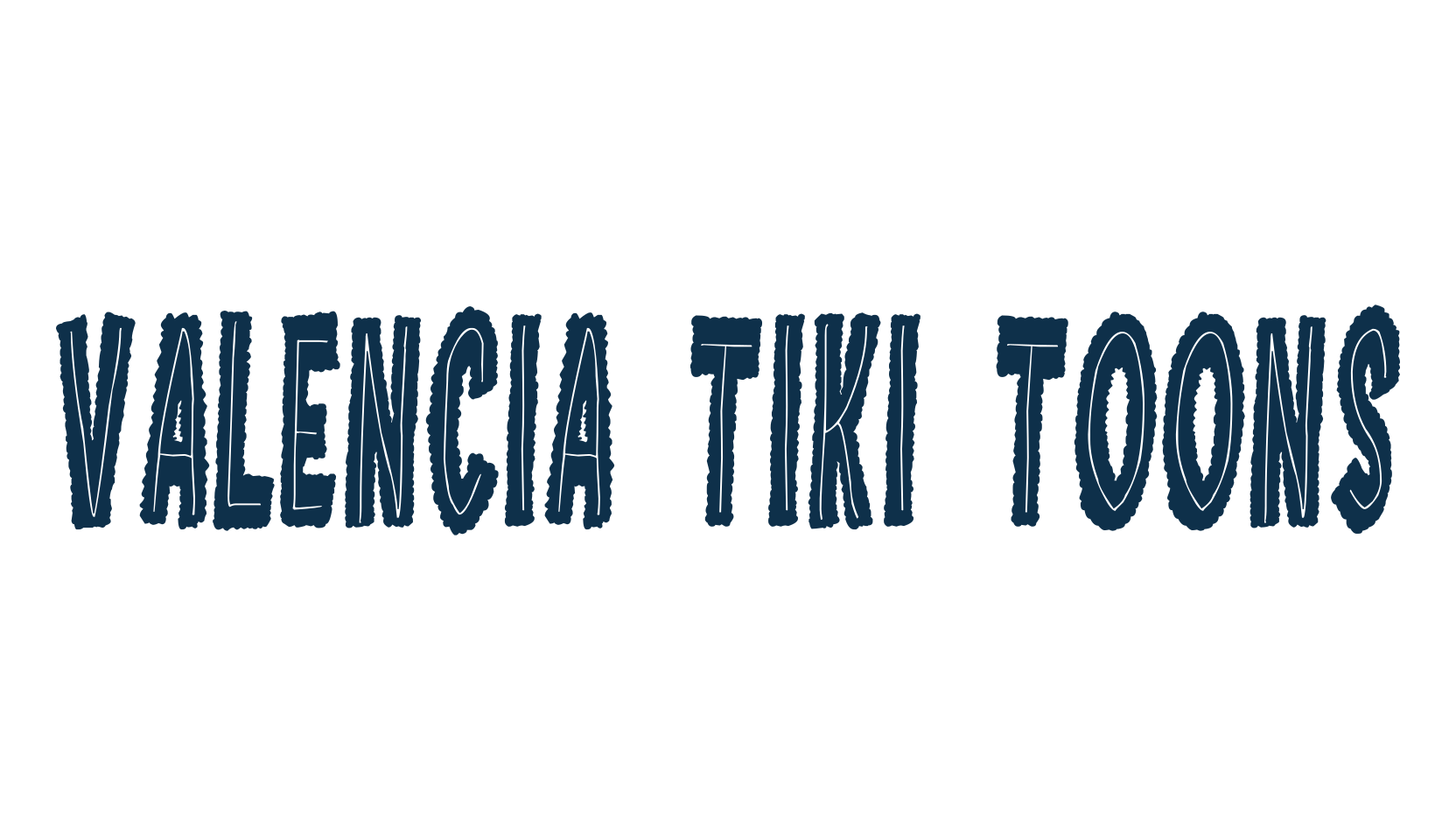 Valencia Tiki Toons, fancy cartoon decorative font preview