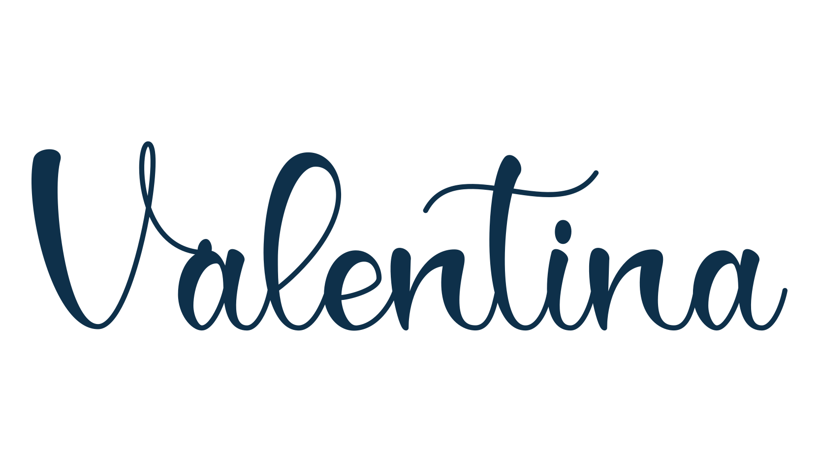 Valentina (valentina-5), calligraphy font preview