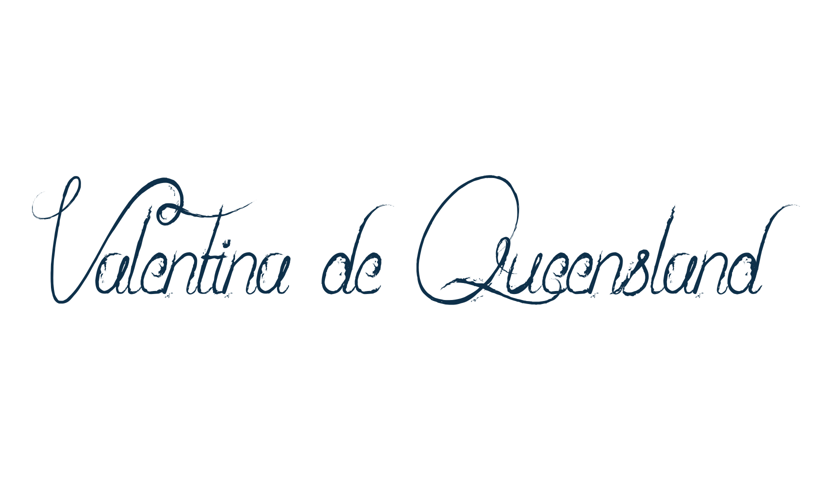 Valentina de Queensland, script calligraphy fancy decorative font preview